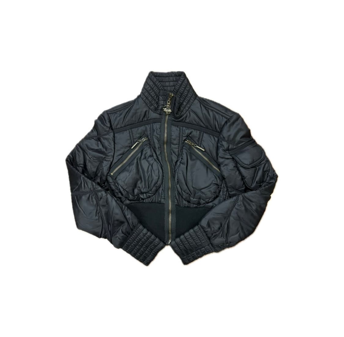 Just Cavalli 크롭 점퍼 패딩 블랙 42 (W) 상품이미지1