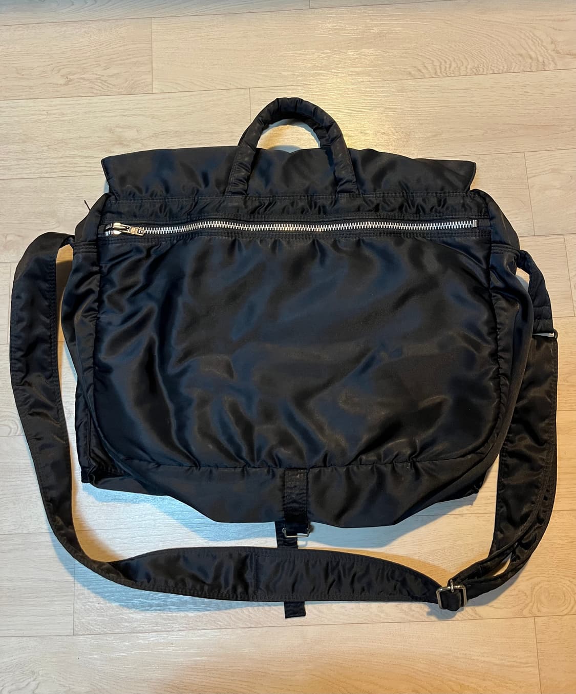 요시다 포터 탱커 2-포켓 플랩 대형 숄더백 (희귀 단종 모델) 상품이미지10