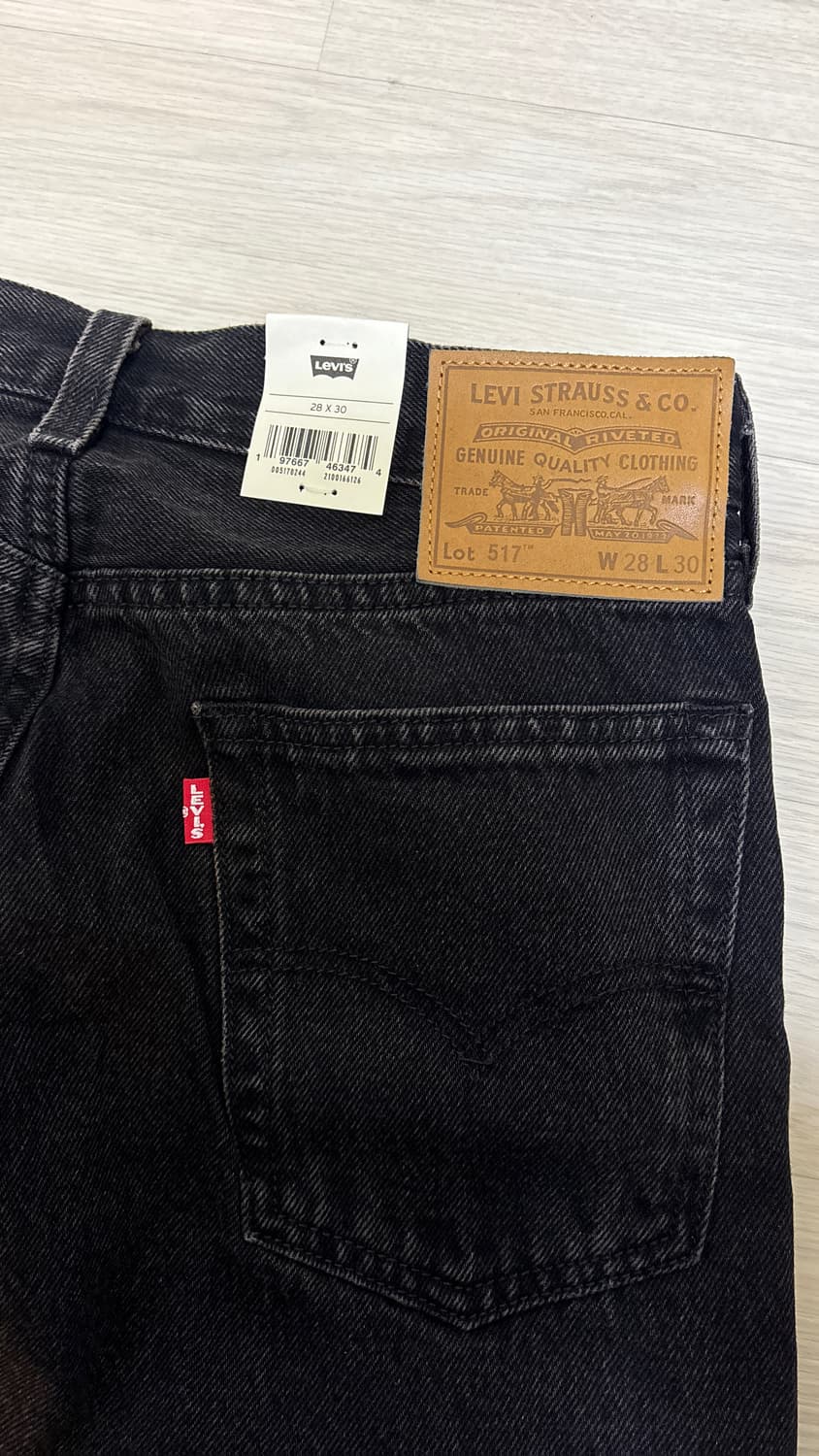 리바이스 프리미엄 517 부츠컷 바지 블랙 28/30 상품이미지3