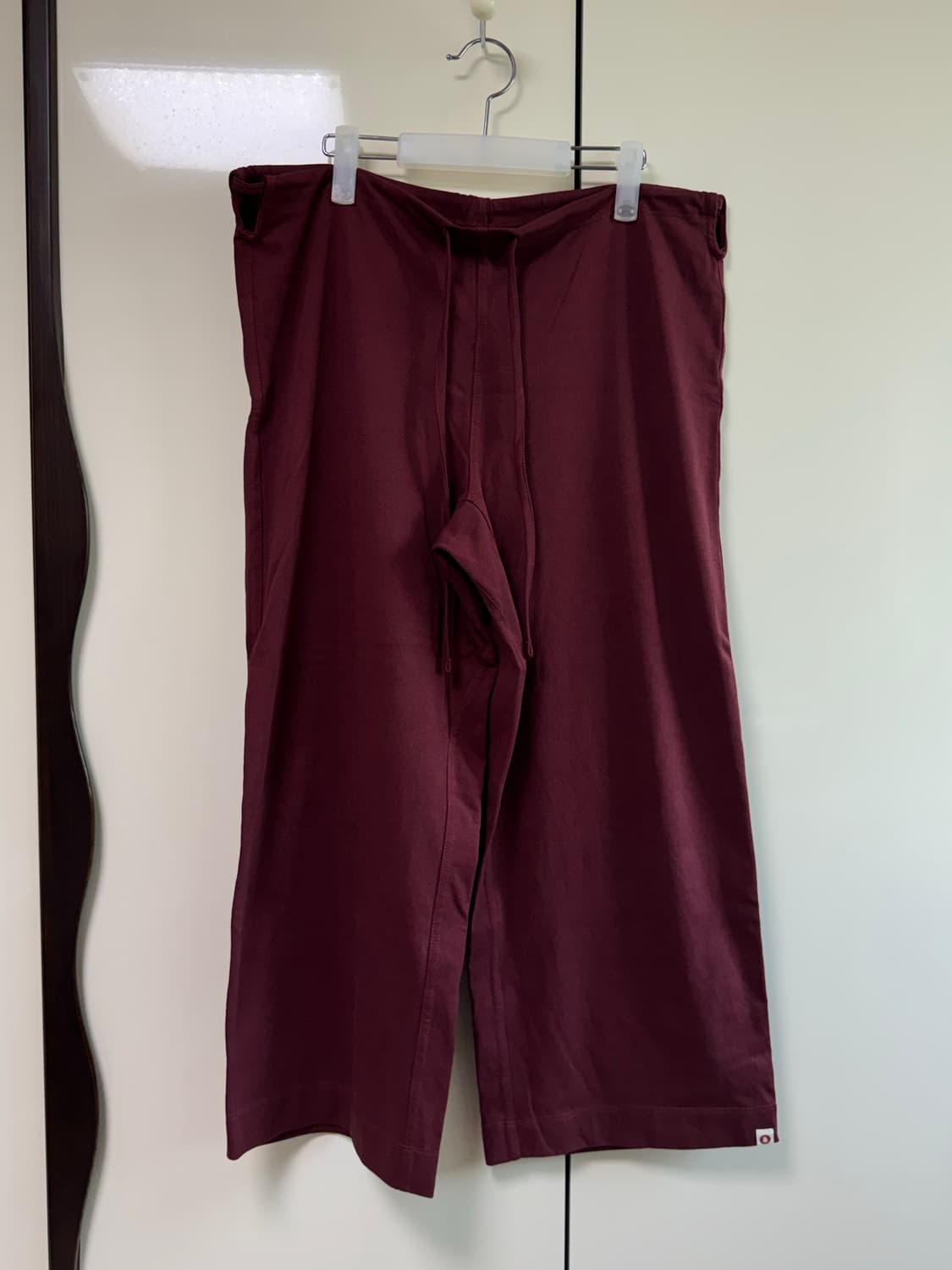 부디무드라 Tied Straight Pants 뉴마룬 S 상품이미지3