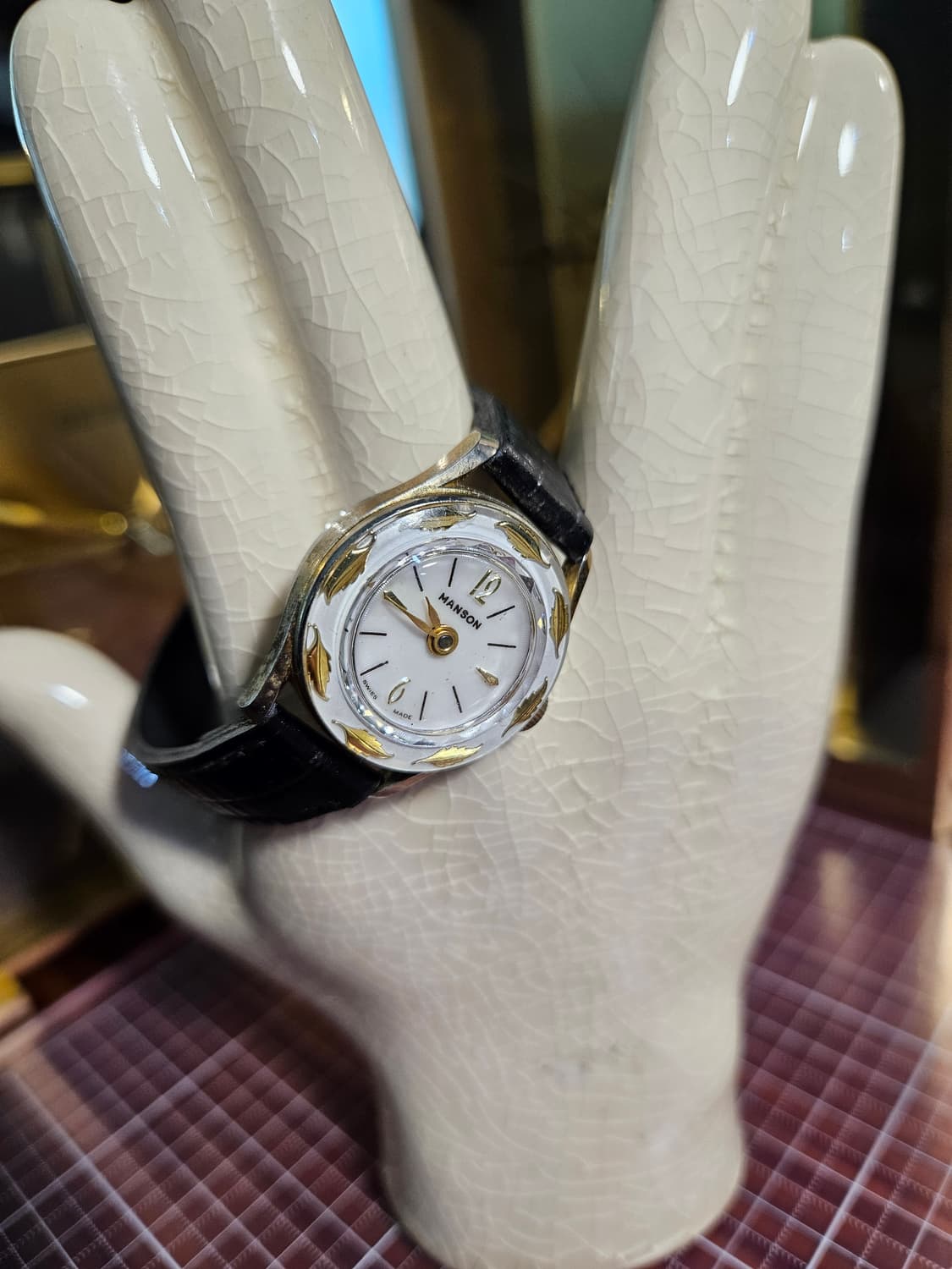 MANSON 맨손, 스위스  핸드와인딩 (수동) 빈티지 여성 손목시계 상품이미지1