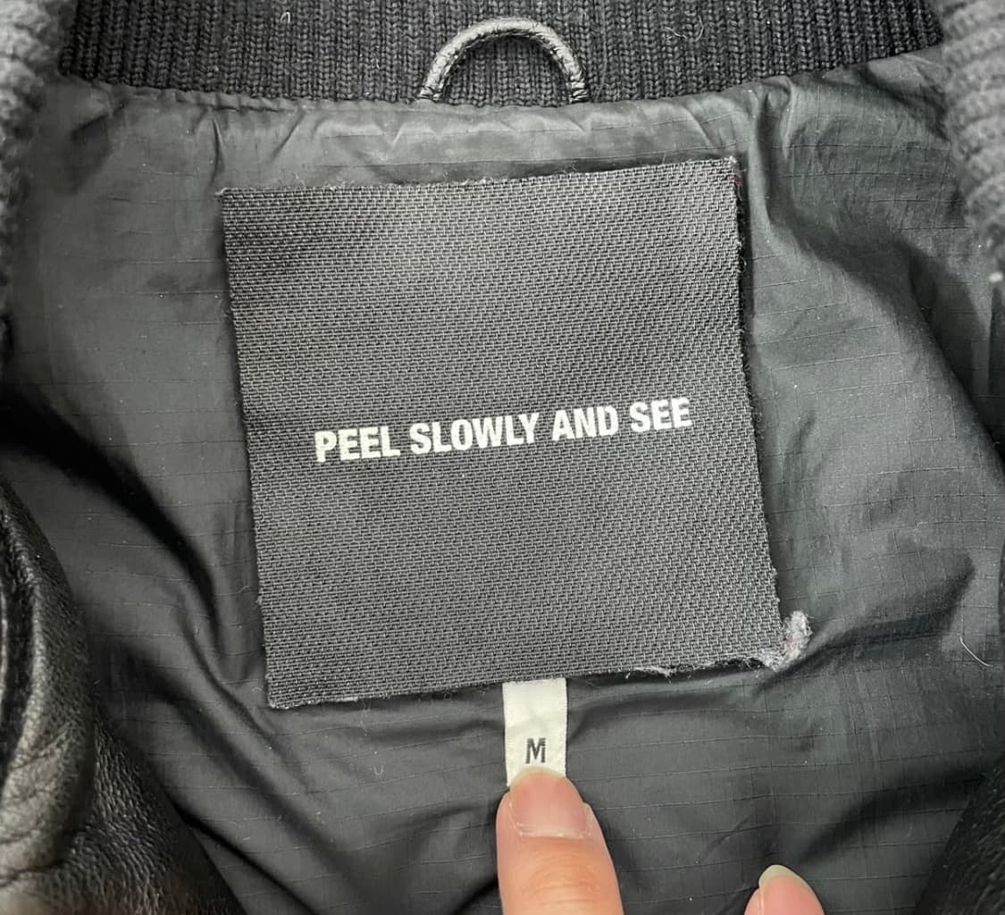 bape x FEEL SLOWLY AND SEE 90s 레더자켓 상품이미지3