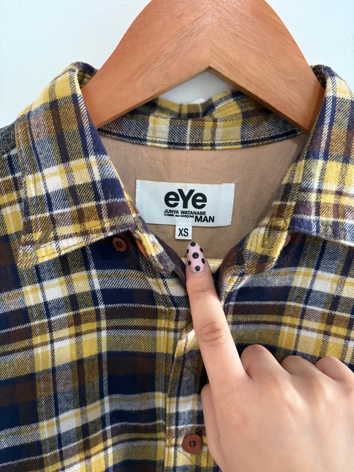 준야 와타나베 패치드 체크셔츠 상품이미지2