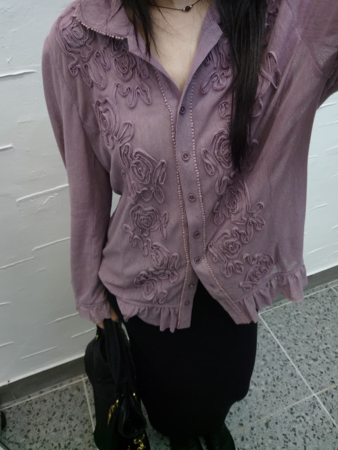 deep pink feminine cardigan 상품이미지4