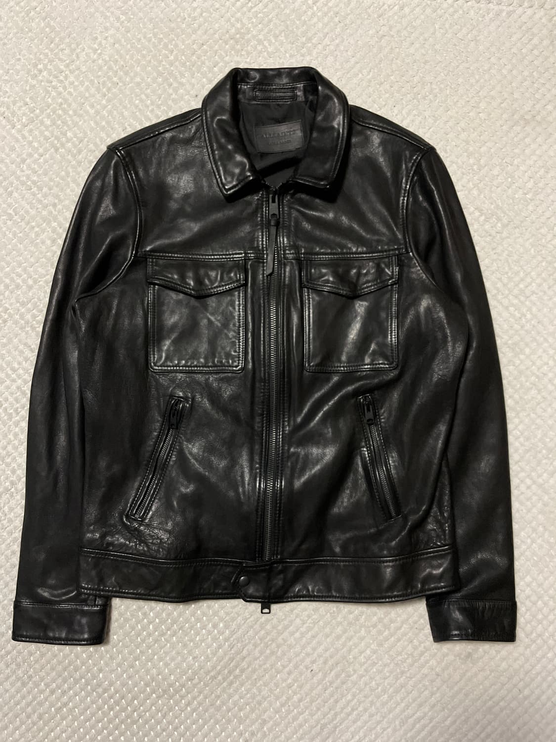 ALL SAINTS 올 세인츠 웨스턴 2WAY 양가죽 리벨리 포켓 레더 상품이미지1