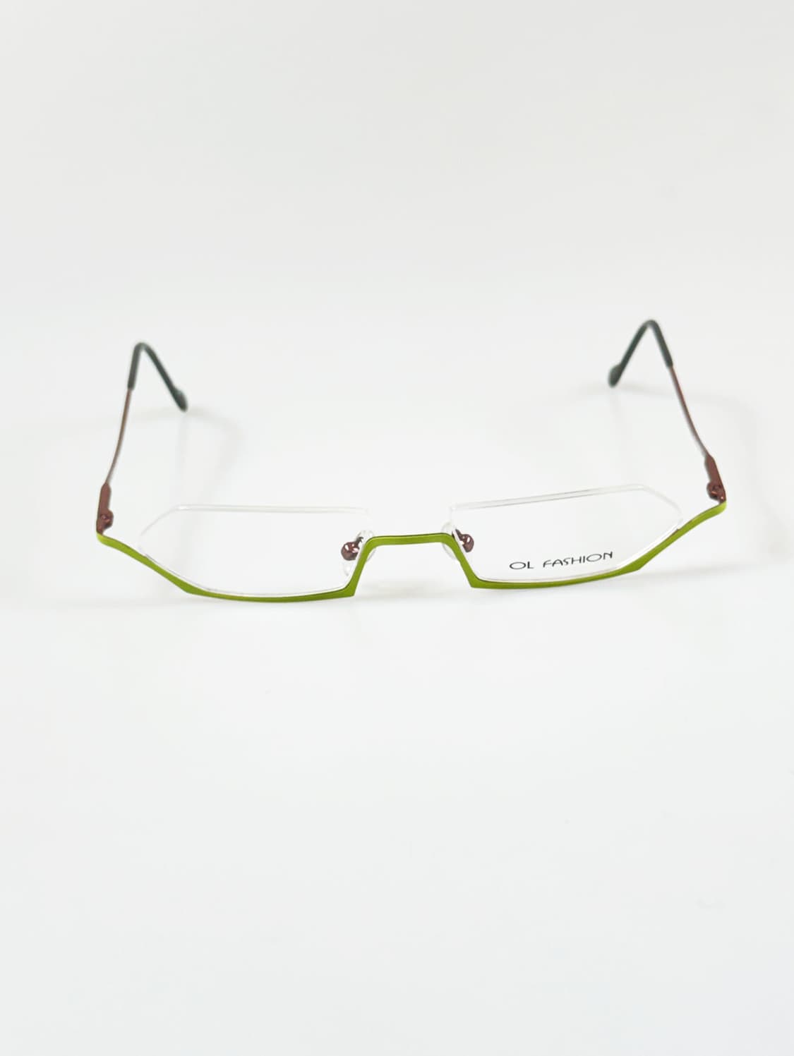 OL FASHION 티타늄 언더림 스퀘어 프레임 빈티지 안경 상품이미지2