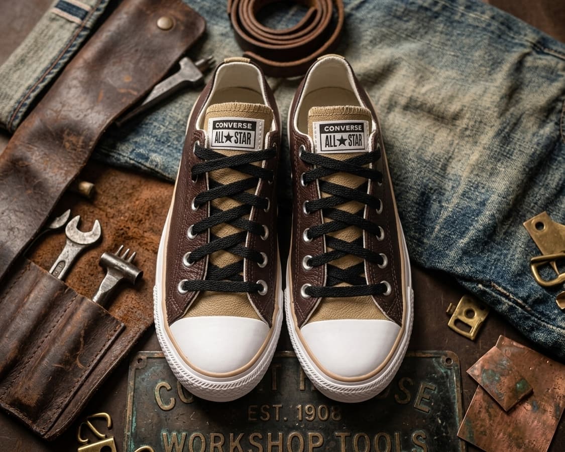 [S급] 컨버스 올스타 브라운 베이지 배색 (255) 상품이미지1