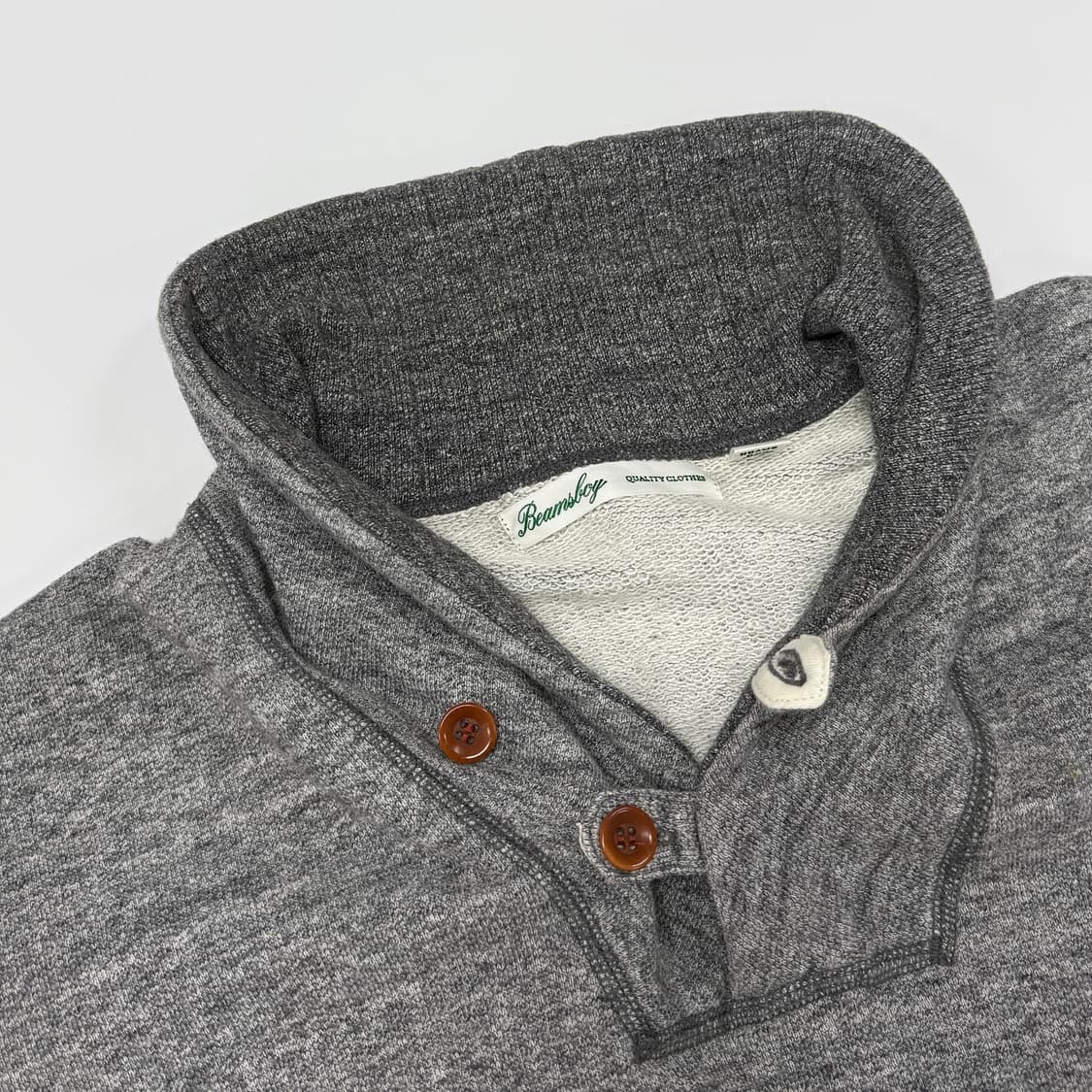 Beams Boy shawl collar sweatshirt 상품이미지7