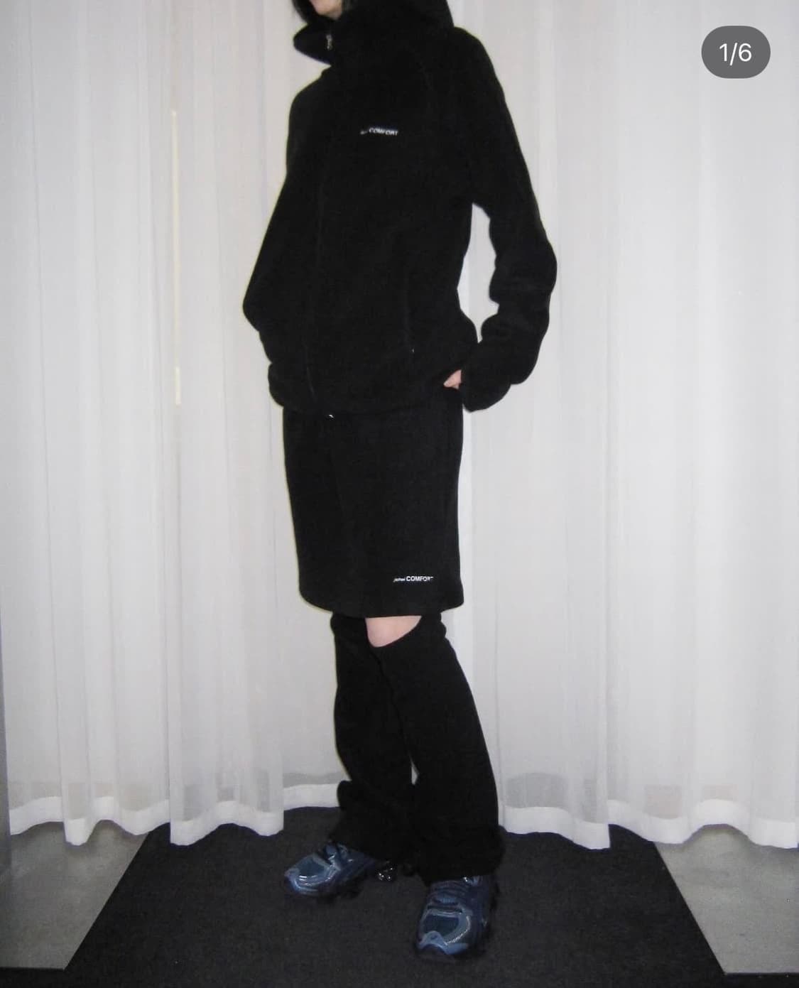 지초이컴포트 24-006 플리스 집업 블랙 jichoi comfort 상품이미지2