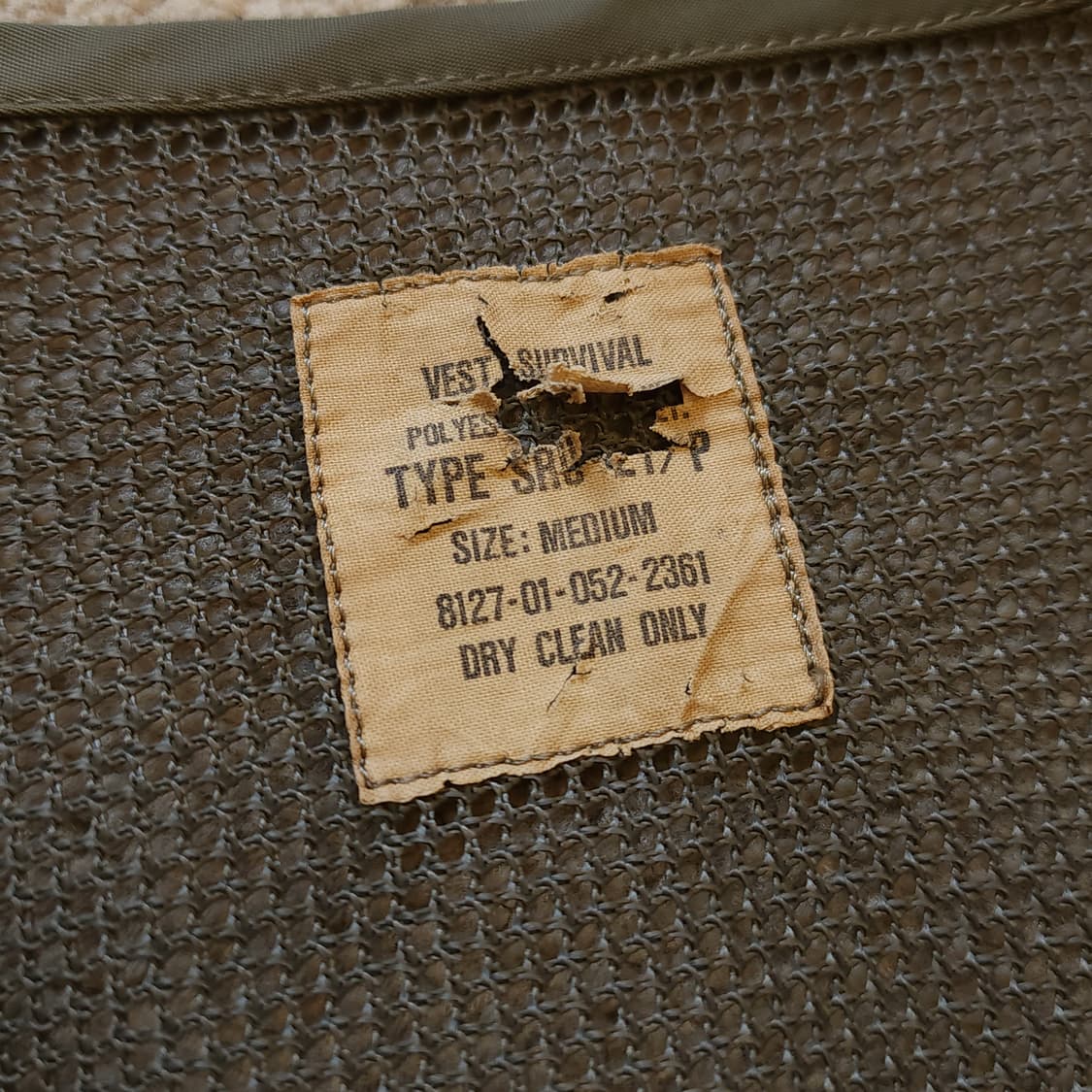 오리지널 미군 헬리콥터 조종사 에어포스 멀티포켓 메쉬 베스트 M 상품이미지4