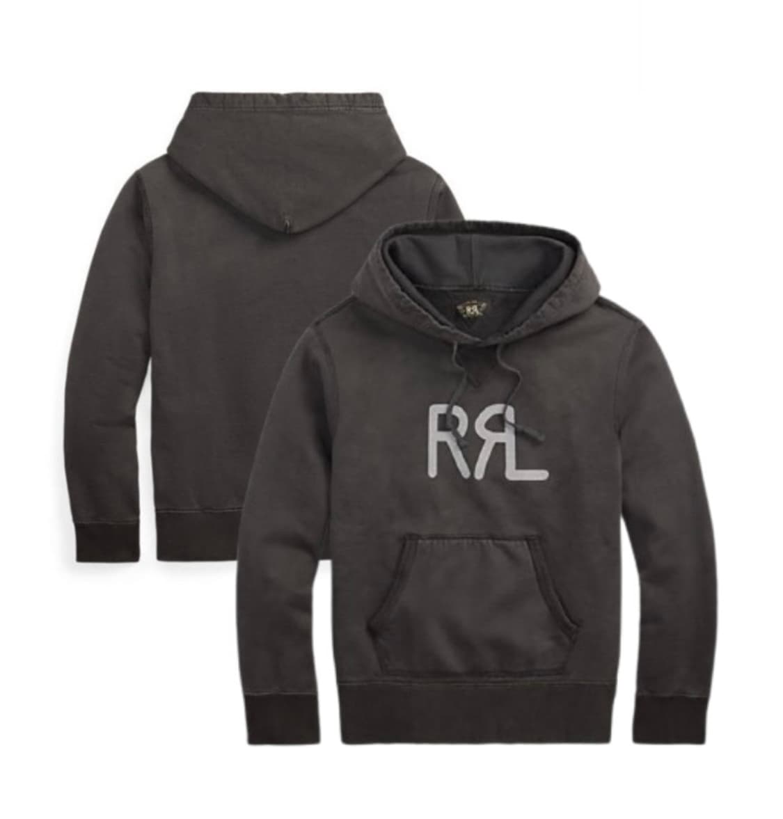 RRL 랜치 로고 후디 블랙 상품이미지1
