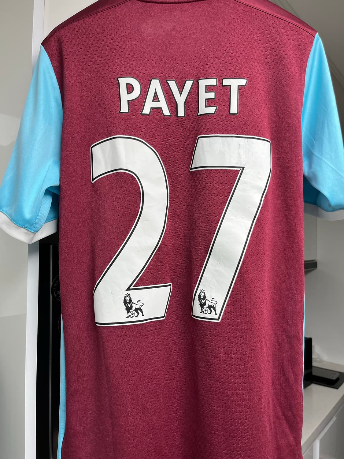 16-17 웨스트햄 파예트 마킹 유니폼 상품이미지2