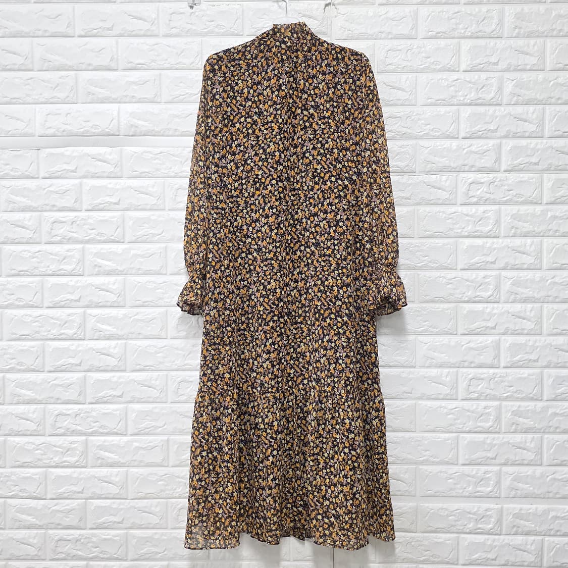 21s 칼라거펠트 플라워 패턴 롱 원피스 M 상품이미지4