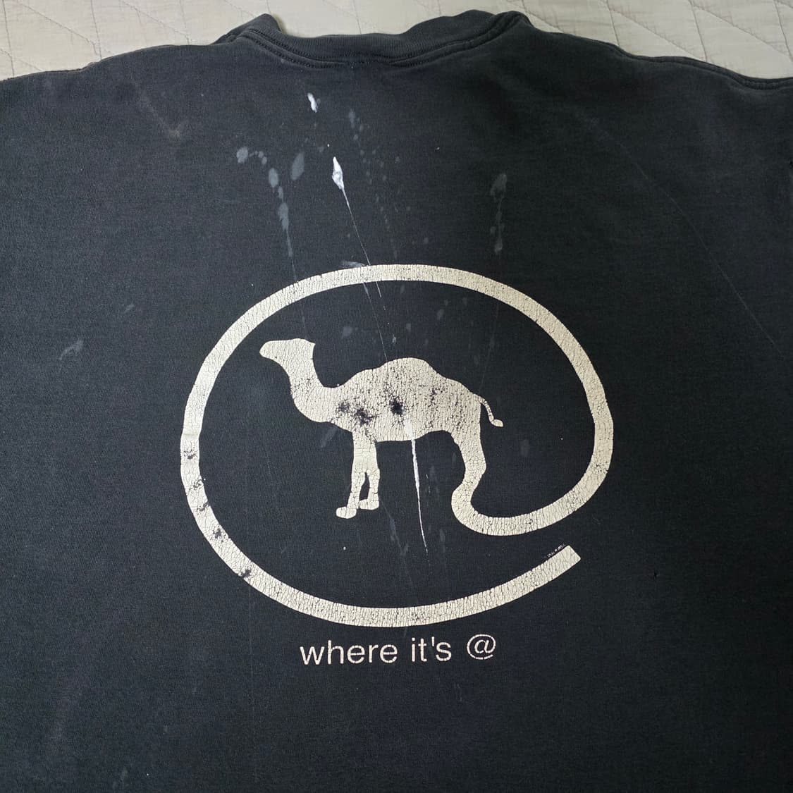[XL] 90s 카멜 where it's@ 빈티지 티셔츠 ver.트래쉬드 상품이미지2