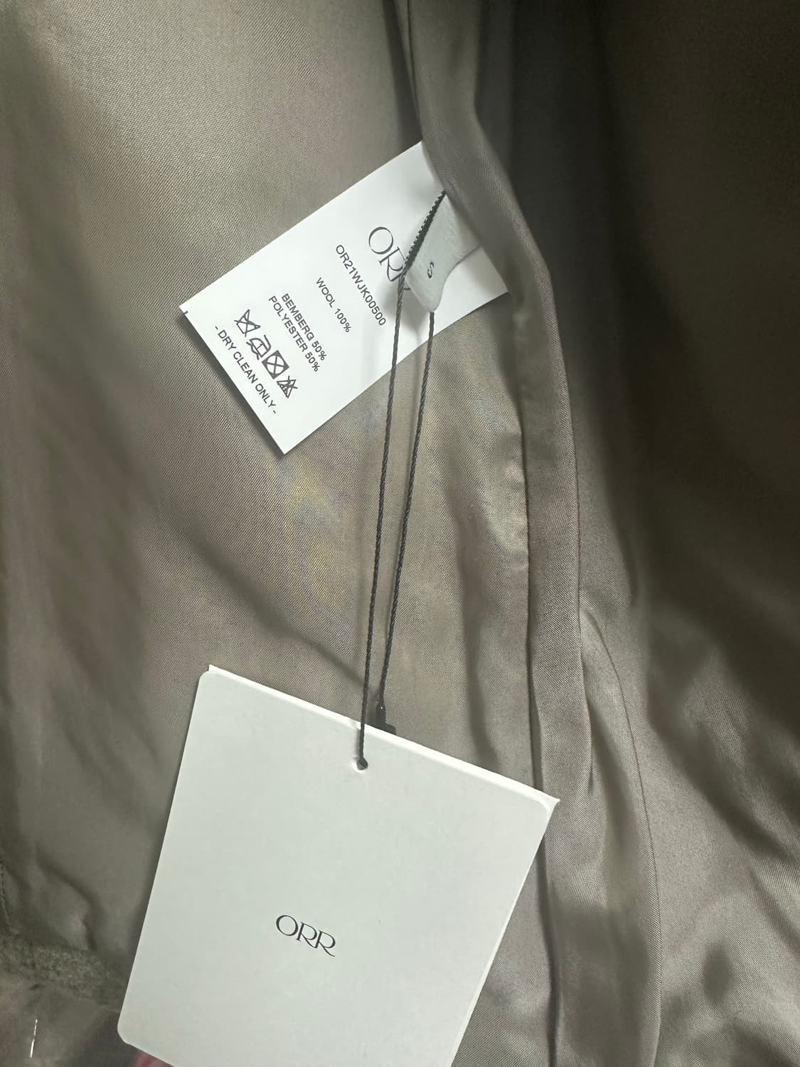 [새상품] 오르 ORR 벨티드 울 100% 트위드 자켓 상품이미지6