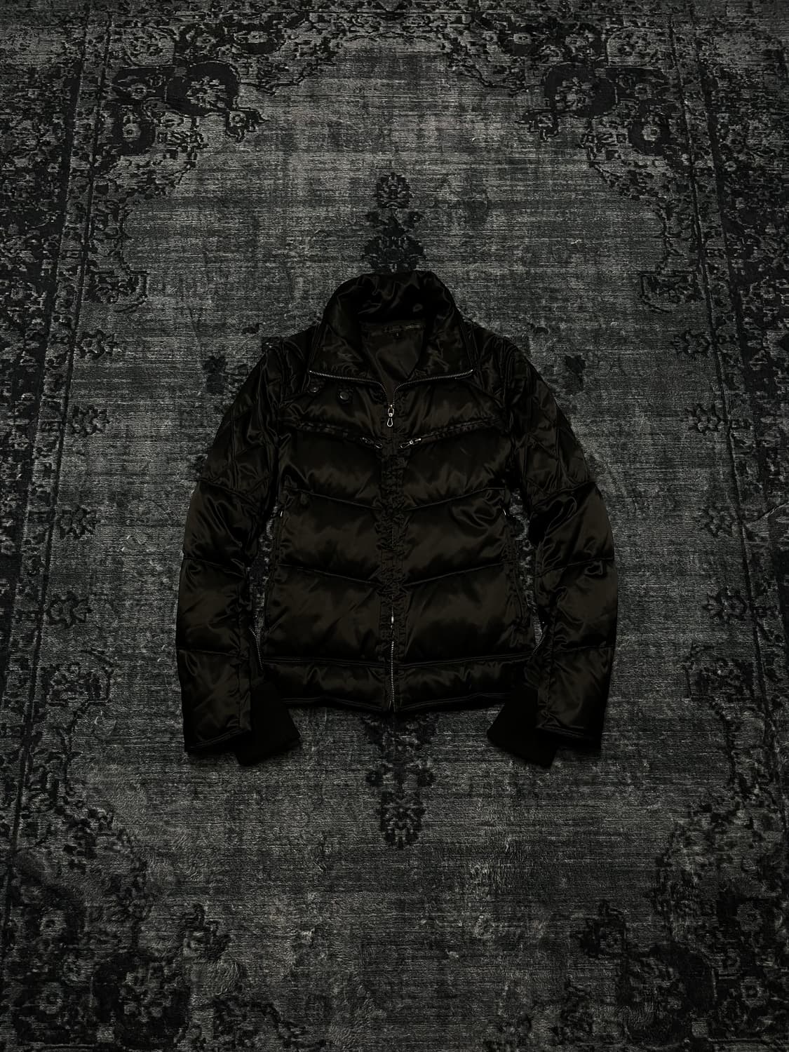 Schlussel 00s biker gimmick down jacket 상품이미지1