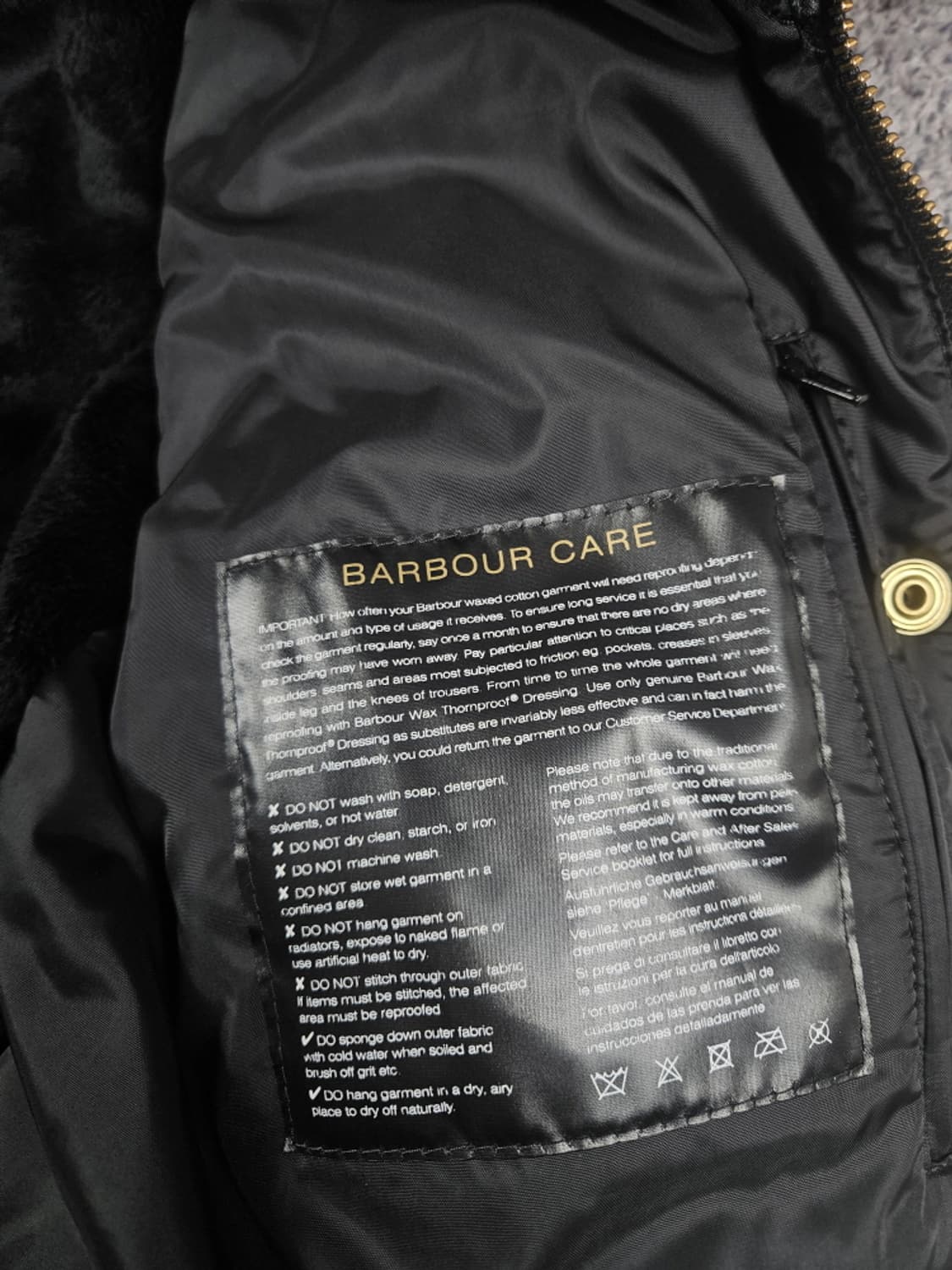 바버 인터네셔널 퍼 후드 자켓 ( EU38 / US 8 ) / 10454 상품이미지7