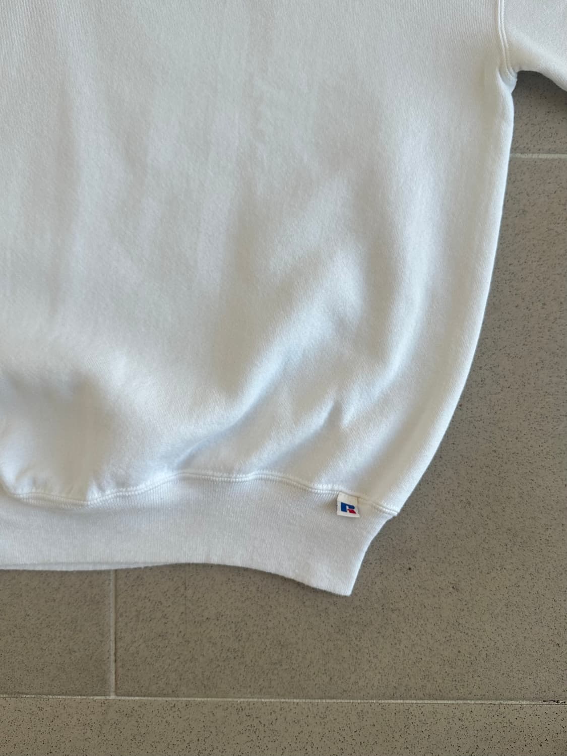 90s 빈티지 러셀 스웻셔츠 화이트 XL USA 상품이미지3