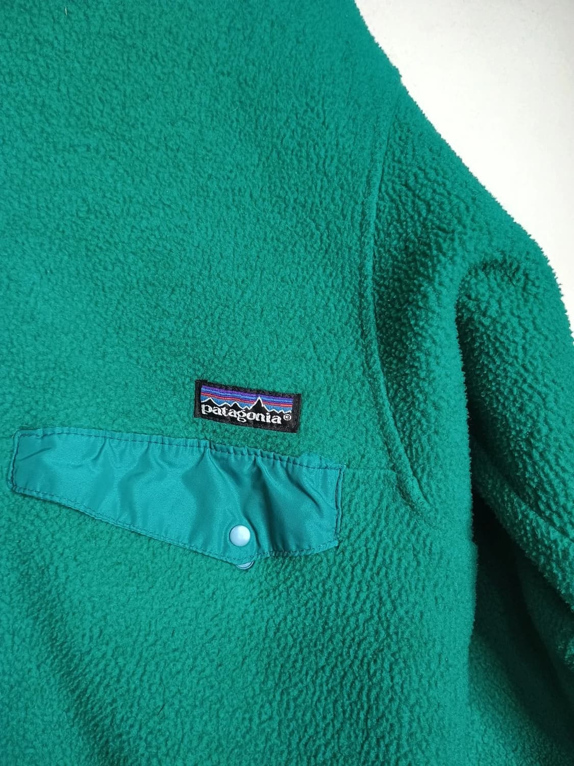90s 파타고니아 신칠라 스냅-T 그린/퍼플 USA 상품이미지2