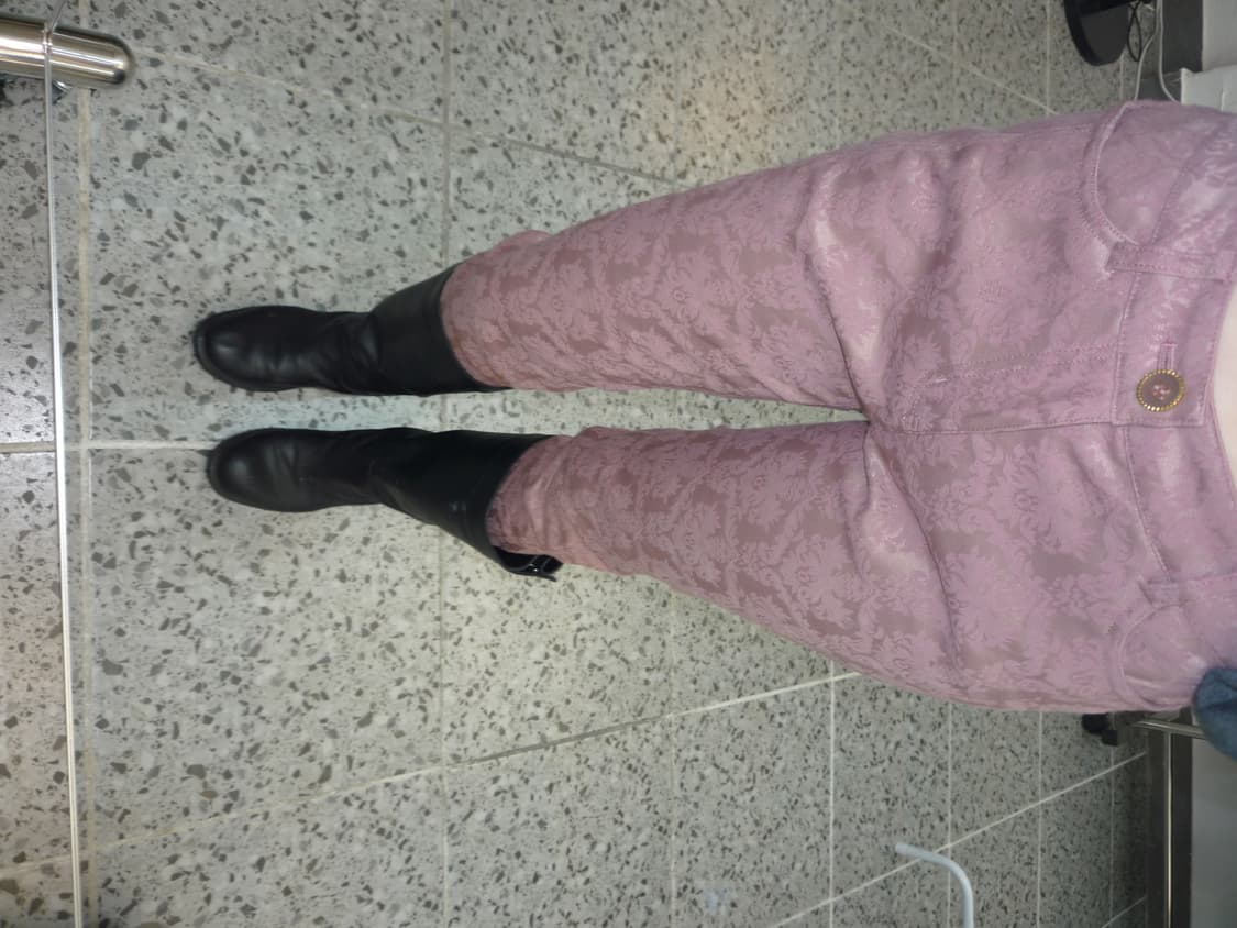 pink jacquard skinny pants 상품이미지3