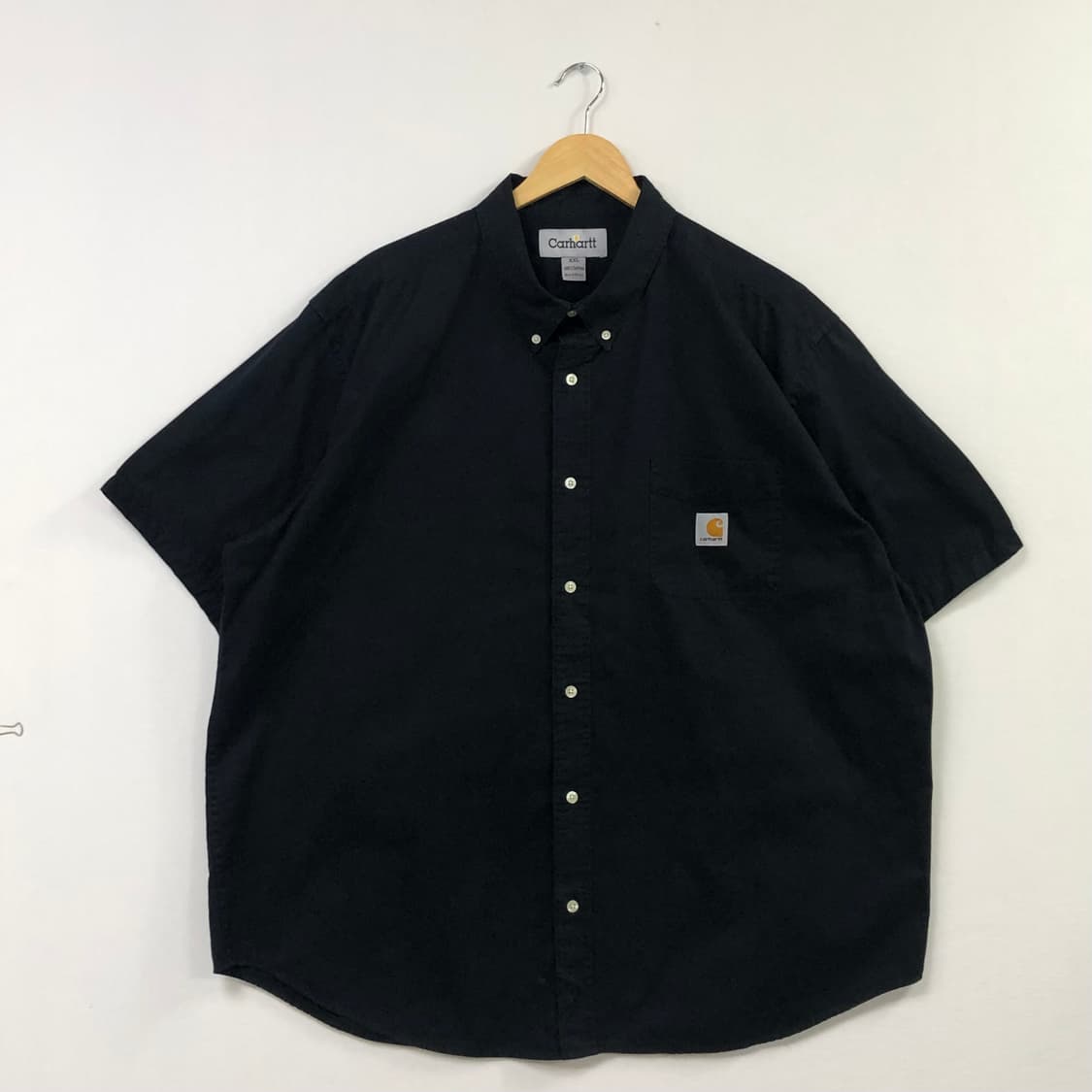 Xxl 칼하트 블랙 워크 빅셔츠 상품이미지2