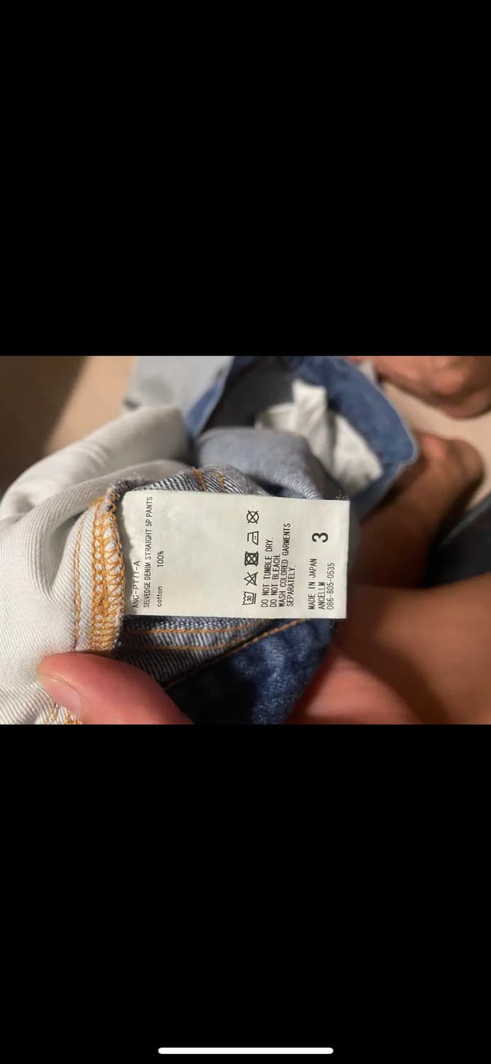 ANCELLM SELVEDGE DENIM STRAIGHT 5P PANTS 상품이미지3