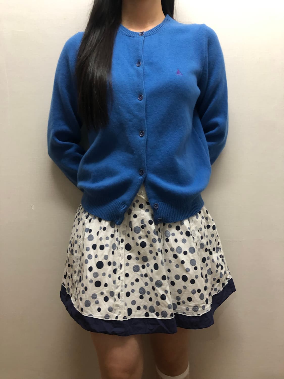 빈티지 빈폴 블루 가디건 상품이미지6