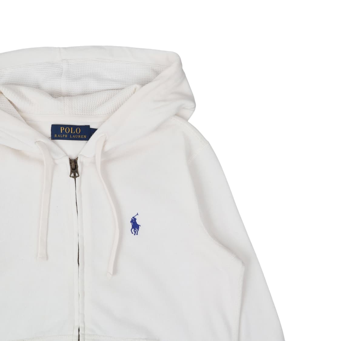 폴로 랄프로렌 우먼스 화이트 베이직포니 후드집업 상품이미지3