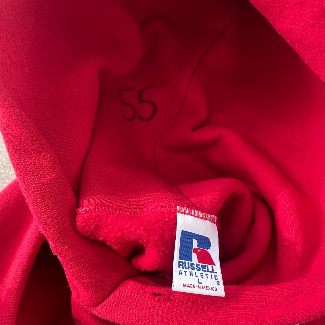 빈티지  러셀 애슬레틱 후드 레드(화이트) 상품이미지6
