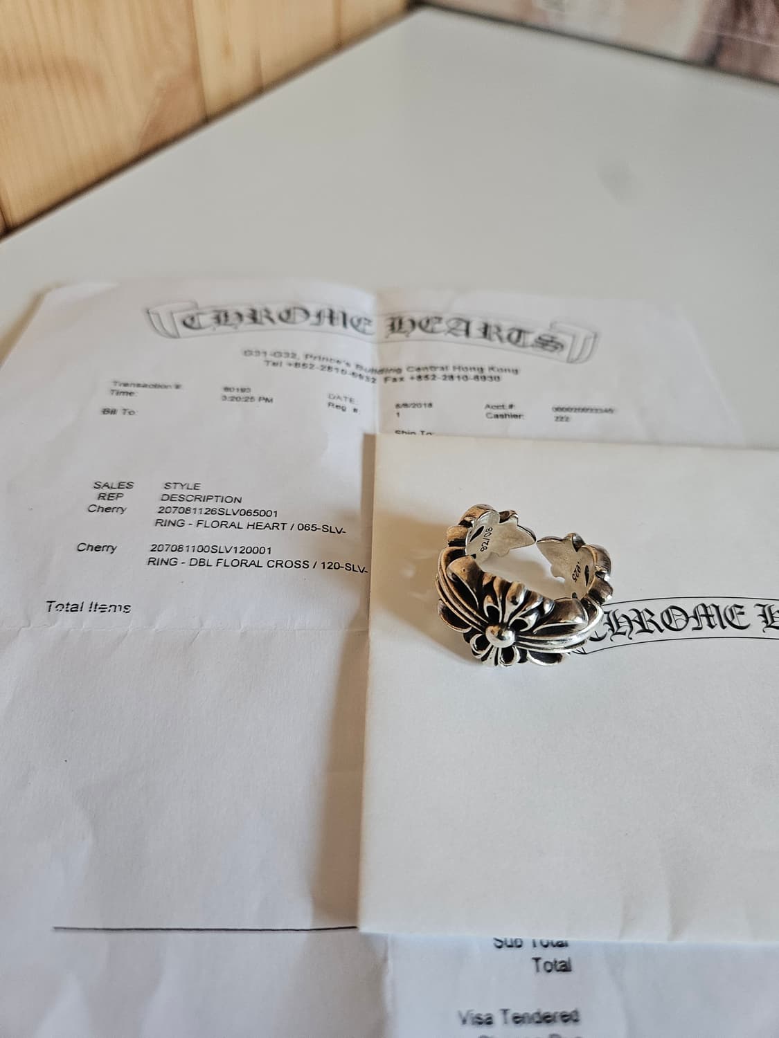 [22] 크롬하츠 더블플로랑 링 상품이미지1