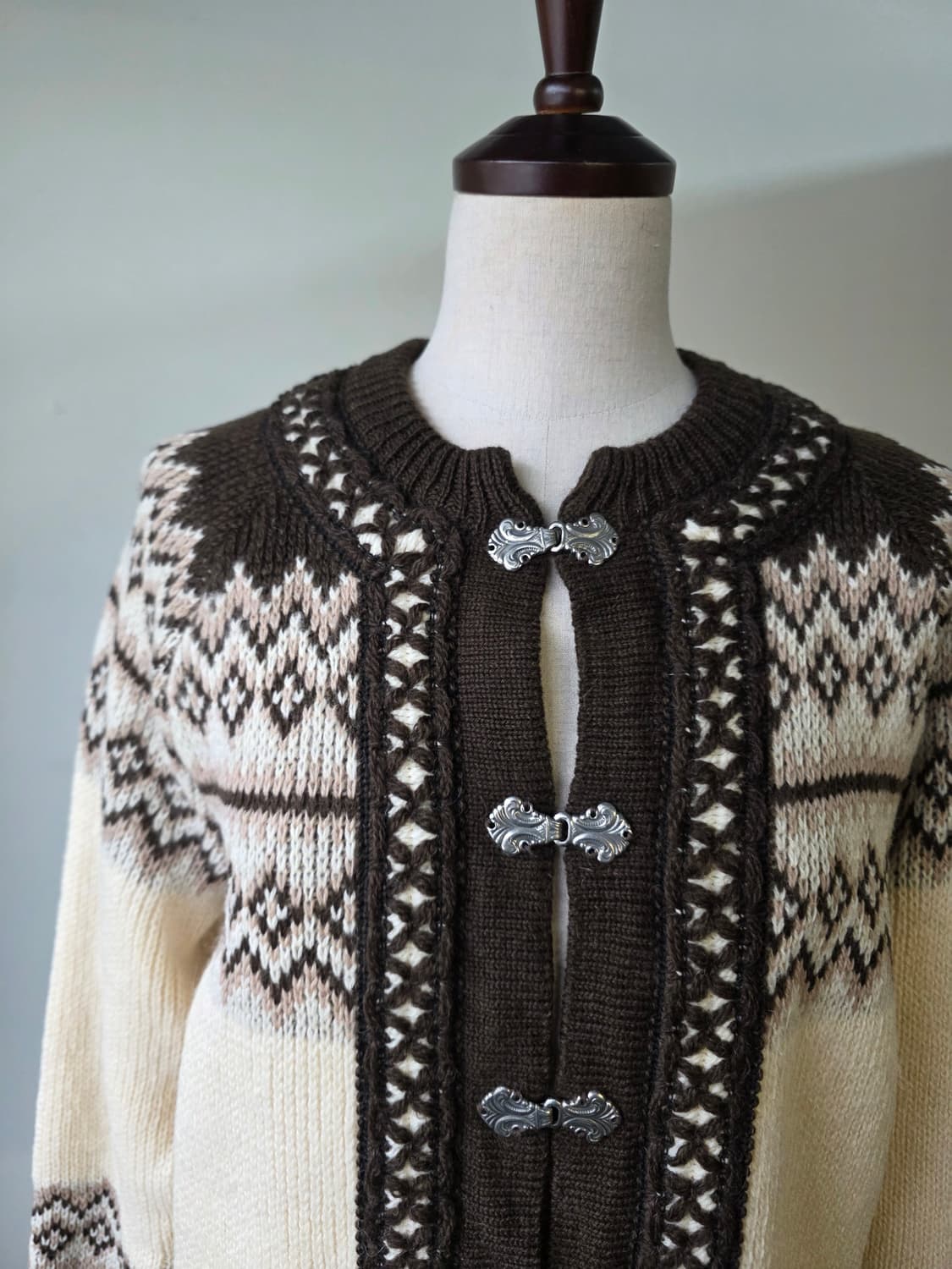 노르웨이 노르딕 니트 가디건 상품이미지3