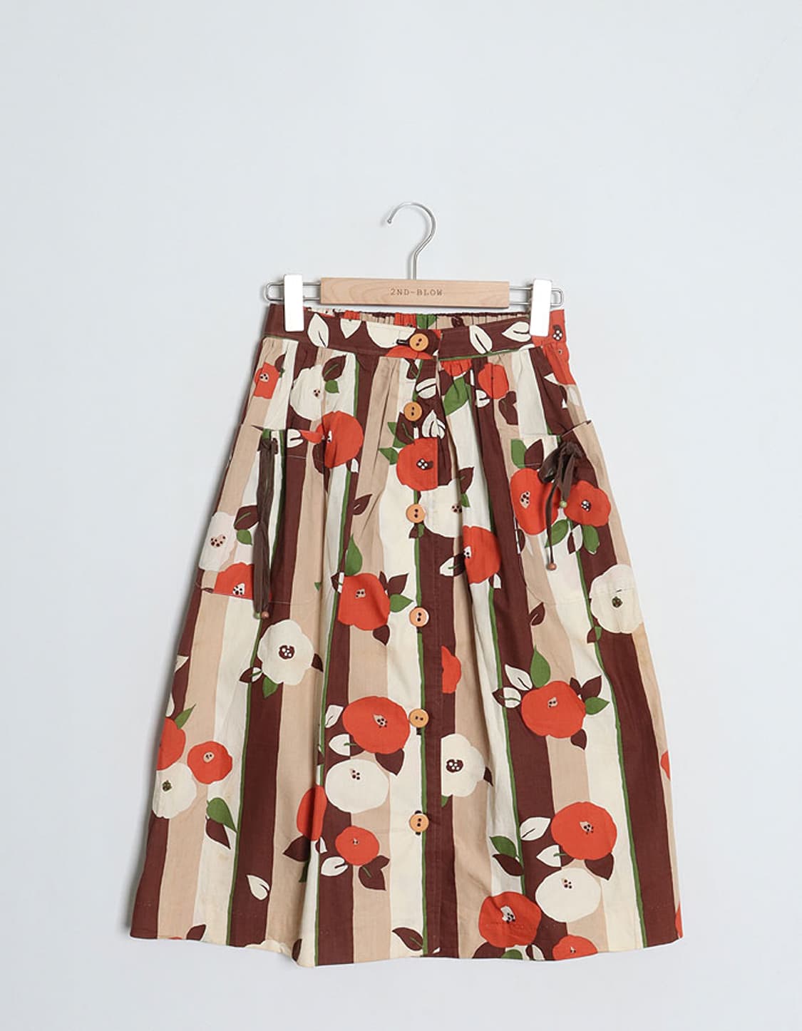 KURA SHIKI Floral Gather Skirt (25~26) 상품이미지1