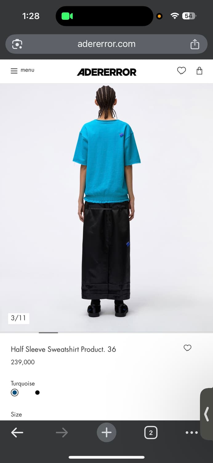 [M]아더에러 하프 슬리브 스웨트셔츠 프로덕트 36 반팔티 상품이미지5