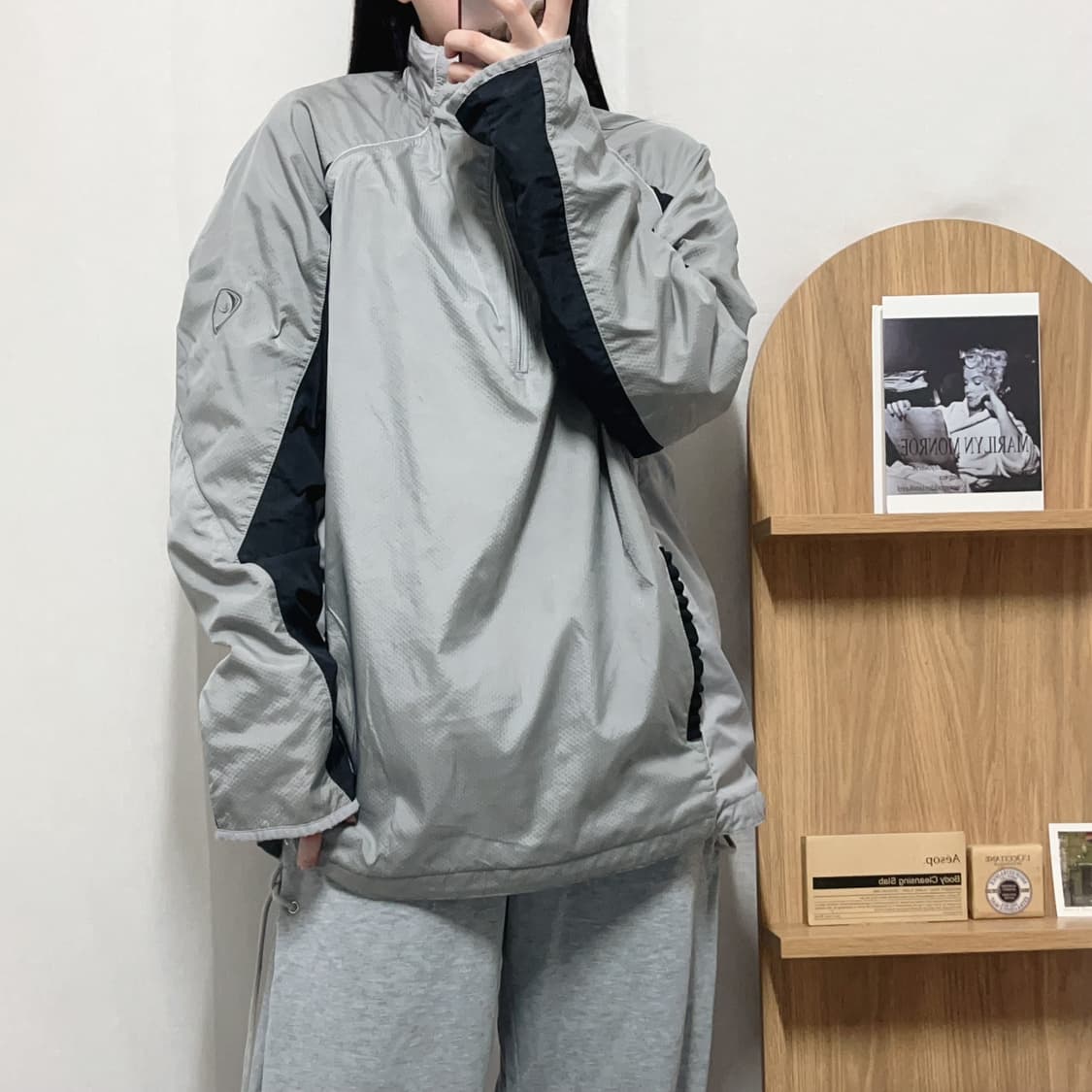 [정품] 나이키 그레이 스우시 아노락 [ XL ] 상품이미지4