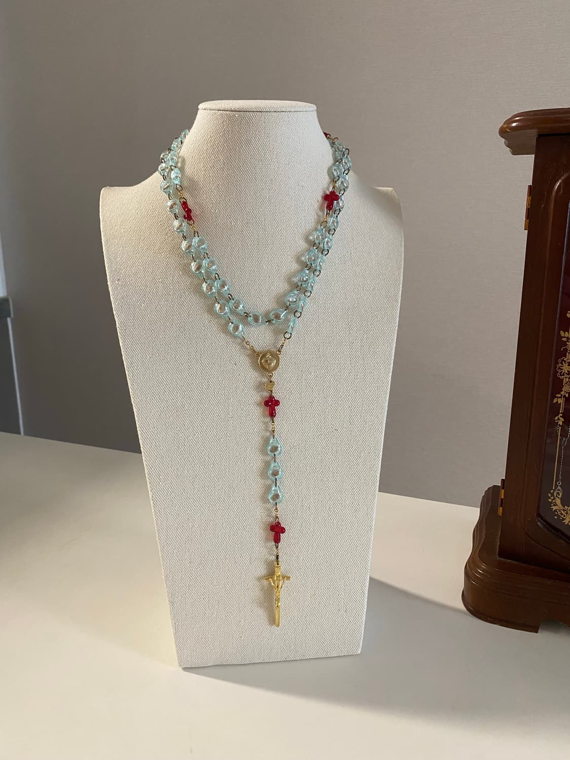 빈티지 태아 묵주 목걸이 상품이미지1