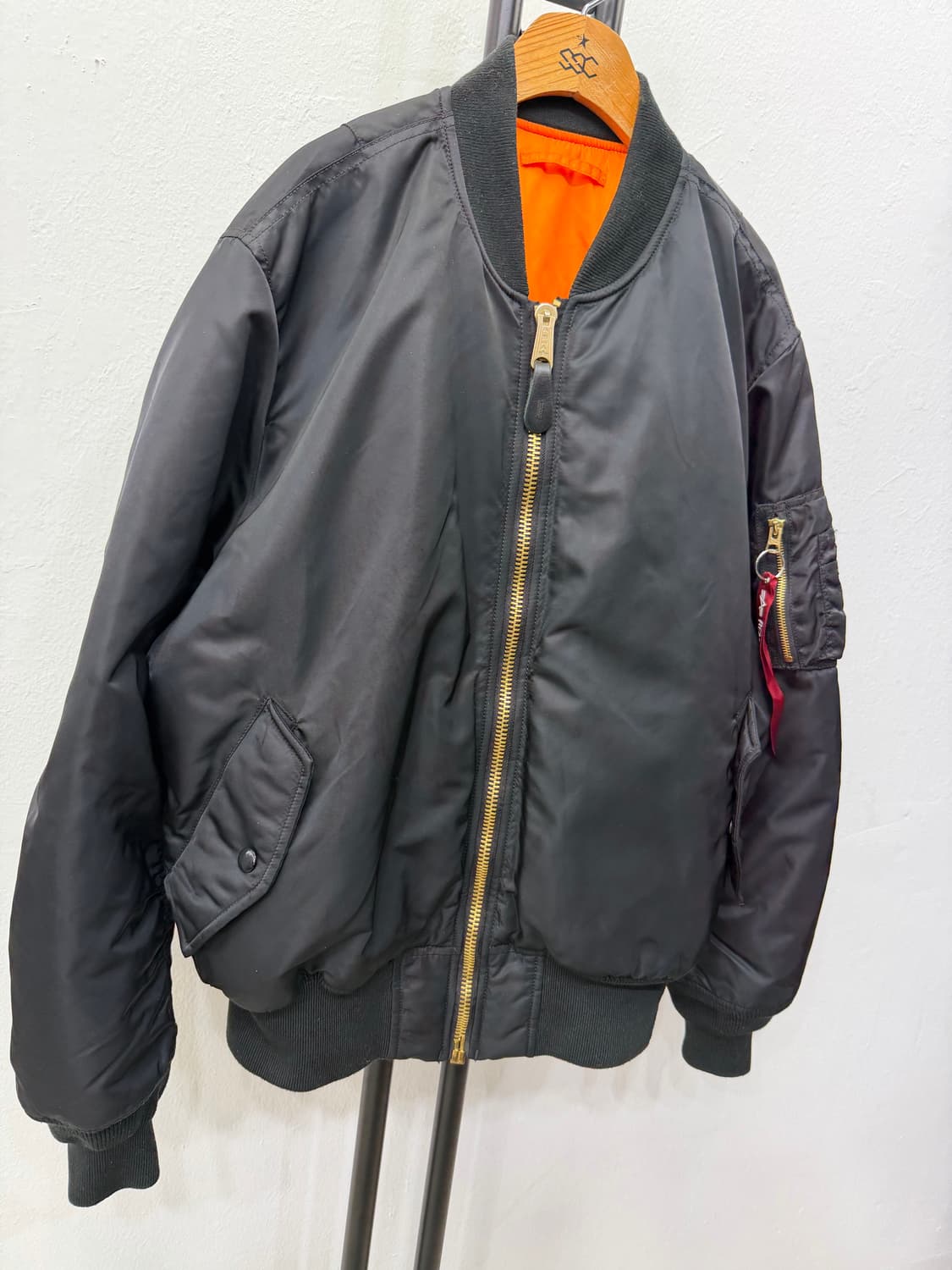 정품) 알파인더스트리 MA-1 블랙 항공점퍼 L 상품이미지2