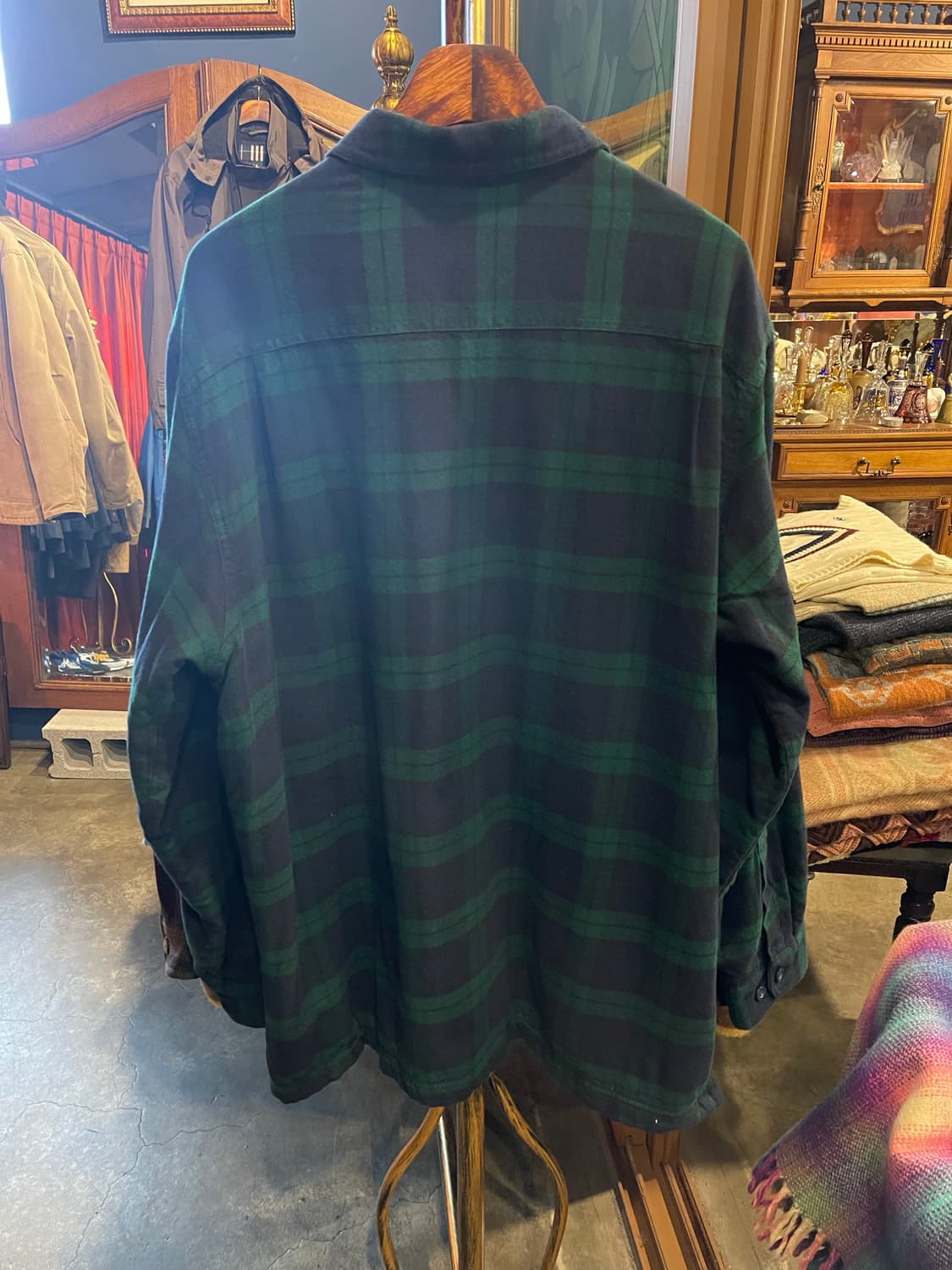 LL bean 체크 후리스 셔츠 상품이미지4