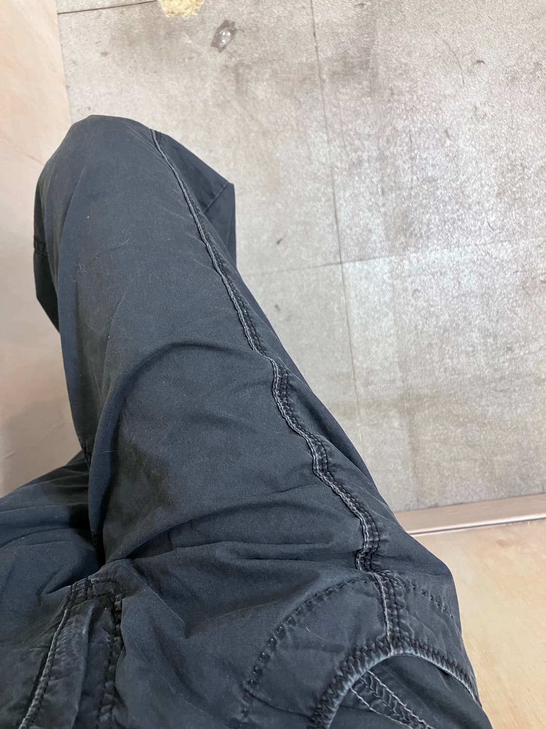 [직수입] 빈티지 코튼 카고 트라우저 네이비 상품이미지4