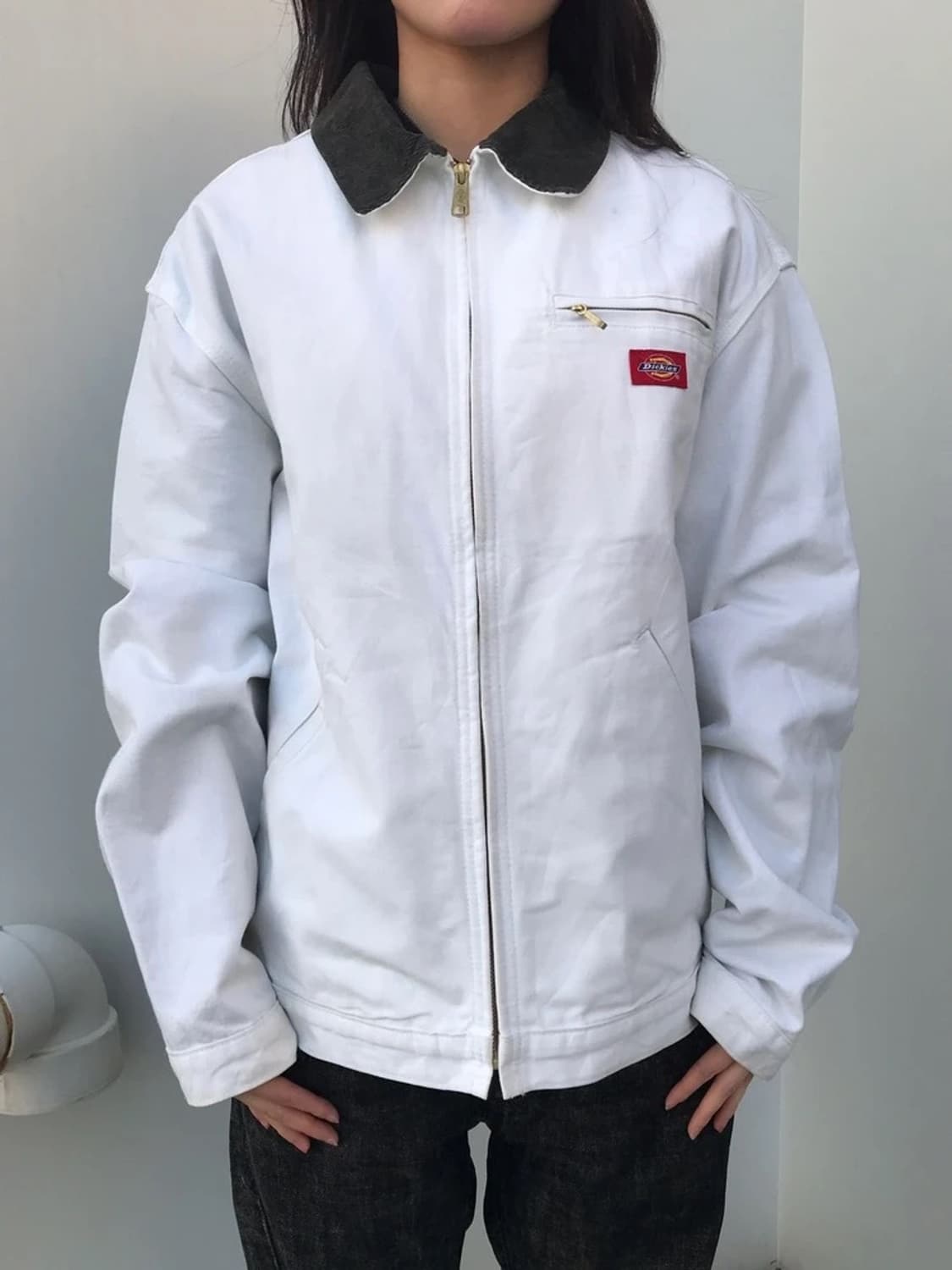 Dickies White Canvas Work Jacket 상품이미지2