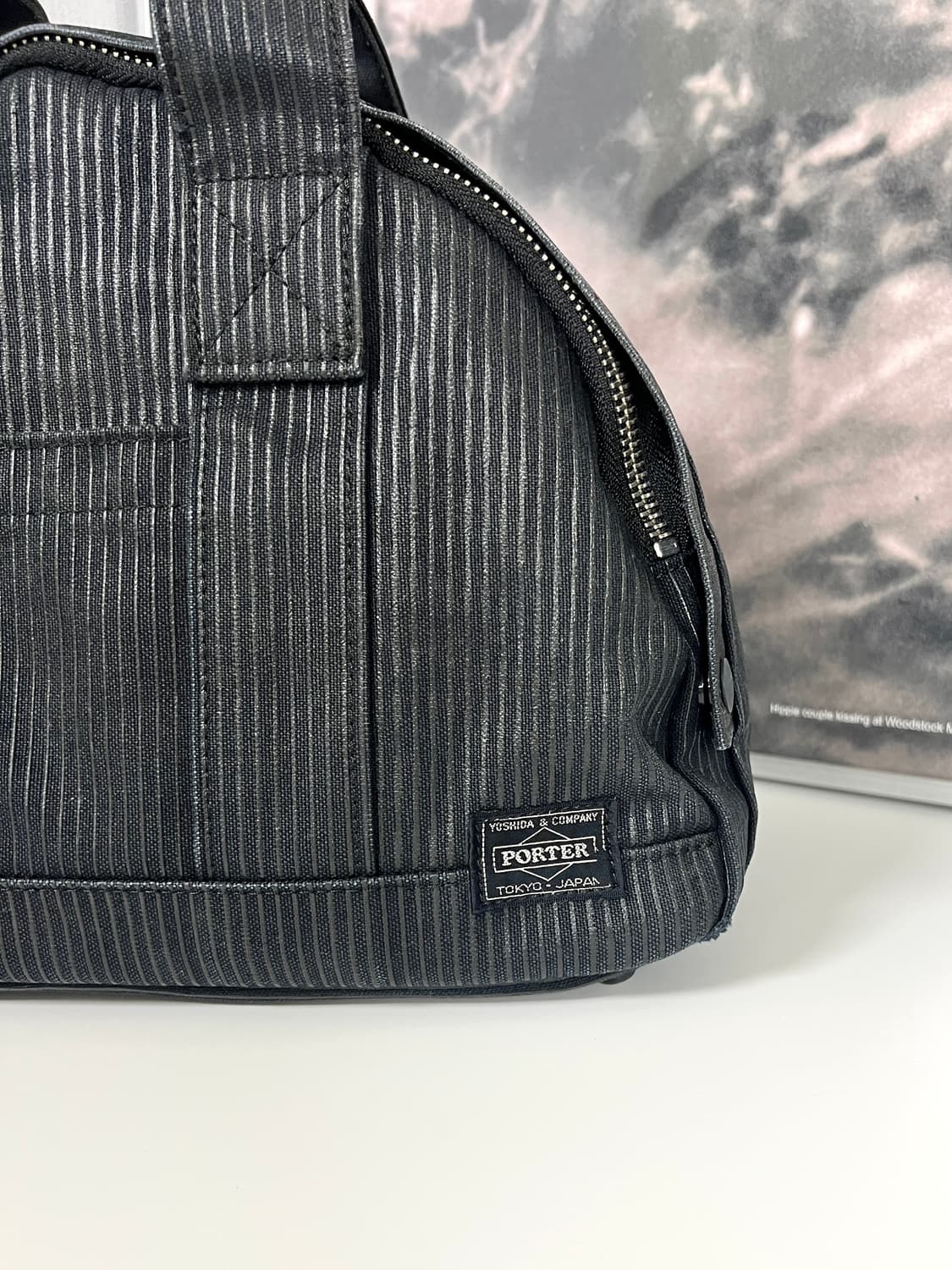 PORTER-TOTE BAG S (Washed Stripe Black) 상품이미지4