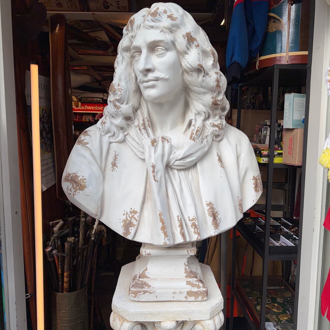 빈티지 소품 클래식 몰리에르 폴리스톤 흉상 상품이미지3