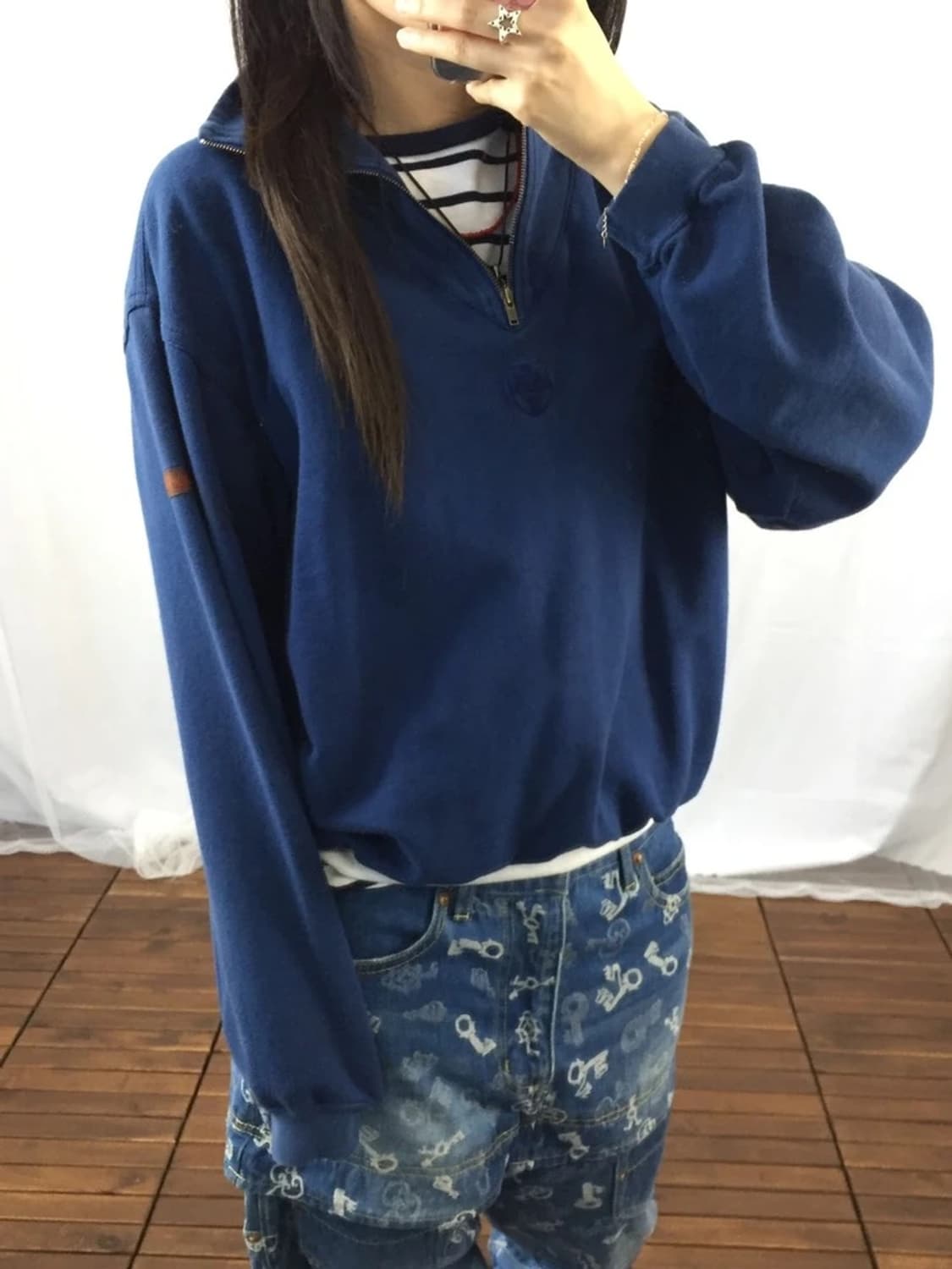 90's Adidas Descente Half Zip Sweatshirt 상품이미지2