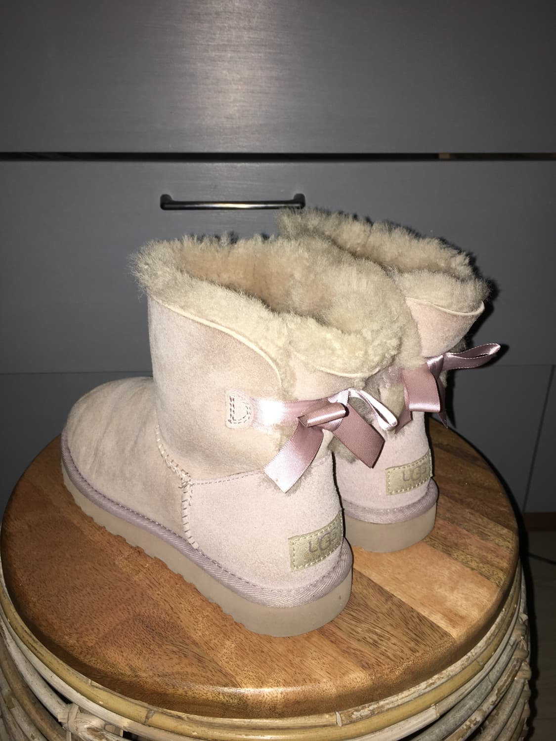 🎀230 UGG 연보라 리본 어그부츠 상품이미지1