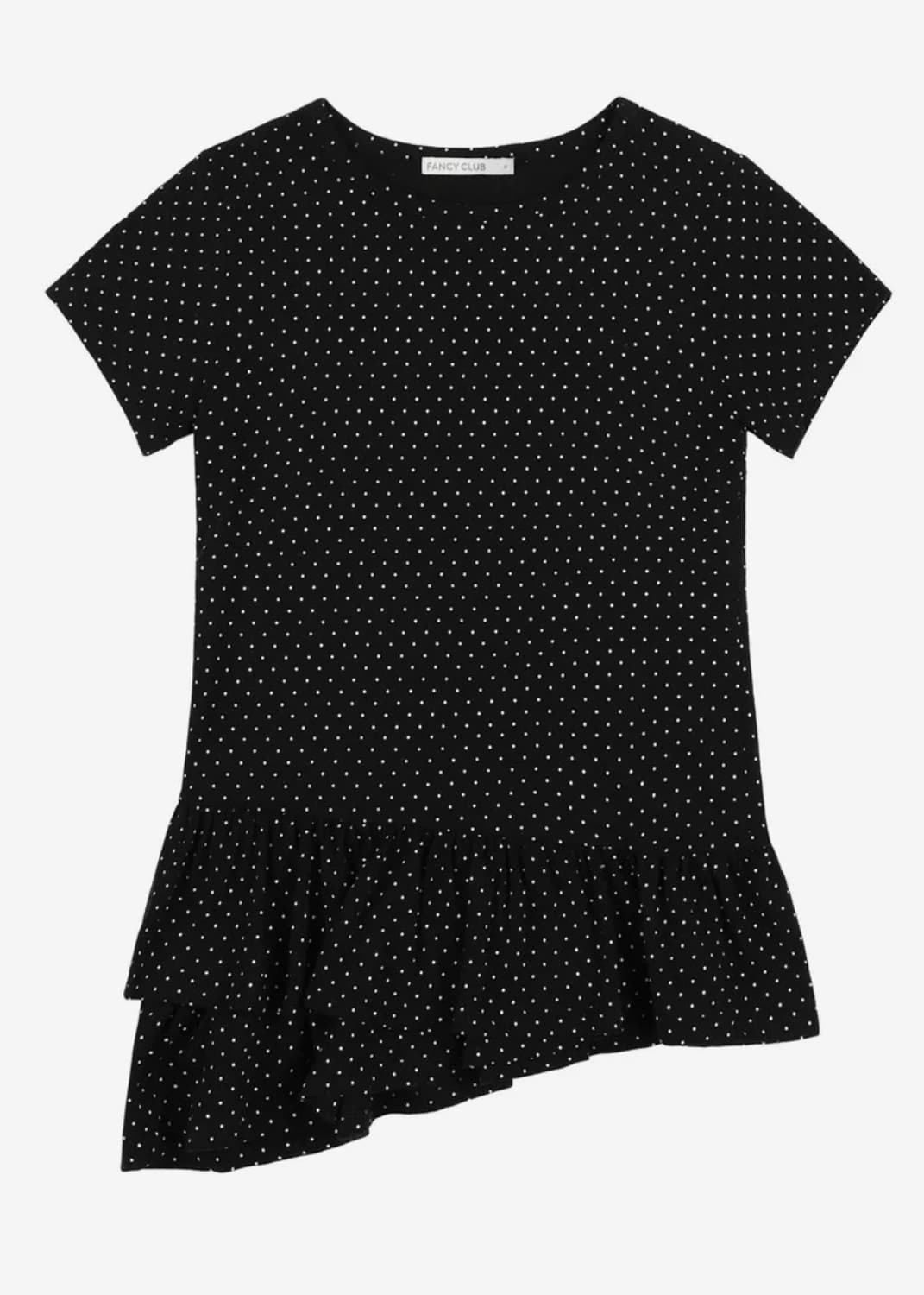 프릴 레이어드 도트 티 (BLACK) F25QB128 상품이미지2