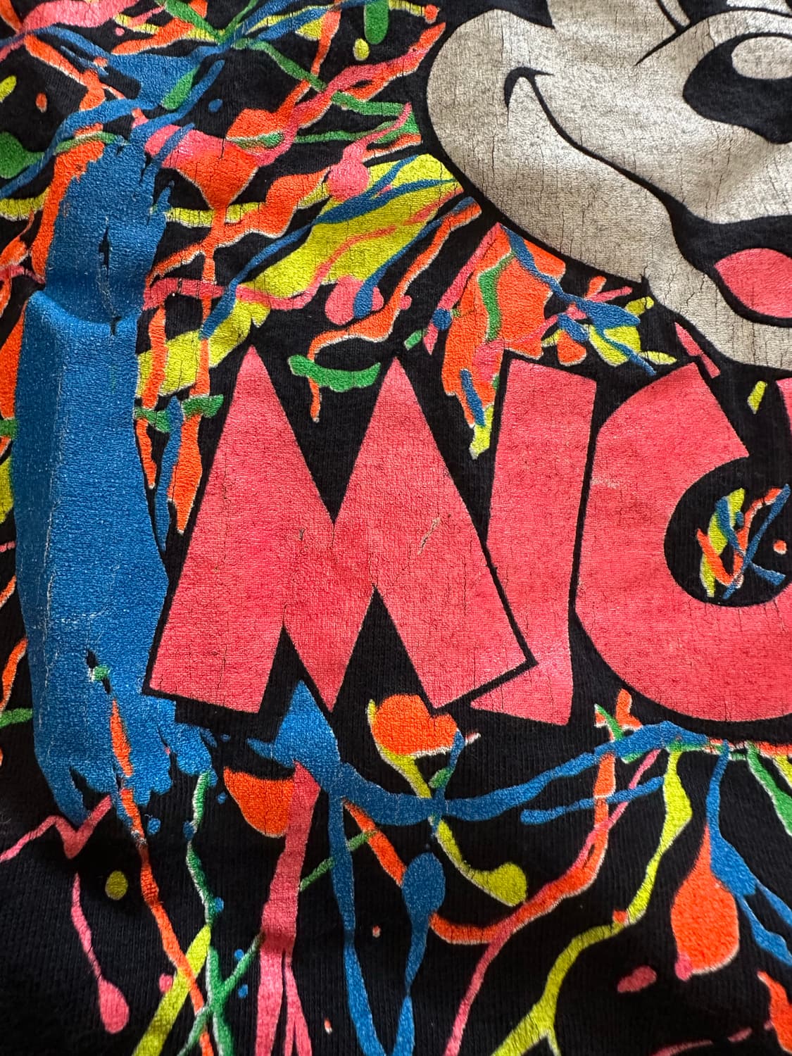 80's Disney 'Neon Splatter' Mickey Mouse 상품이미지4