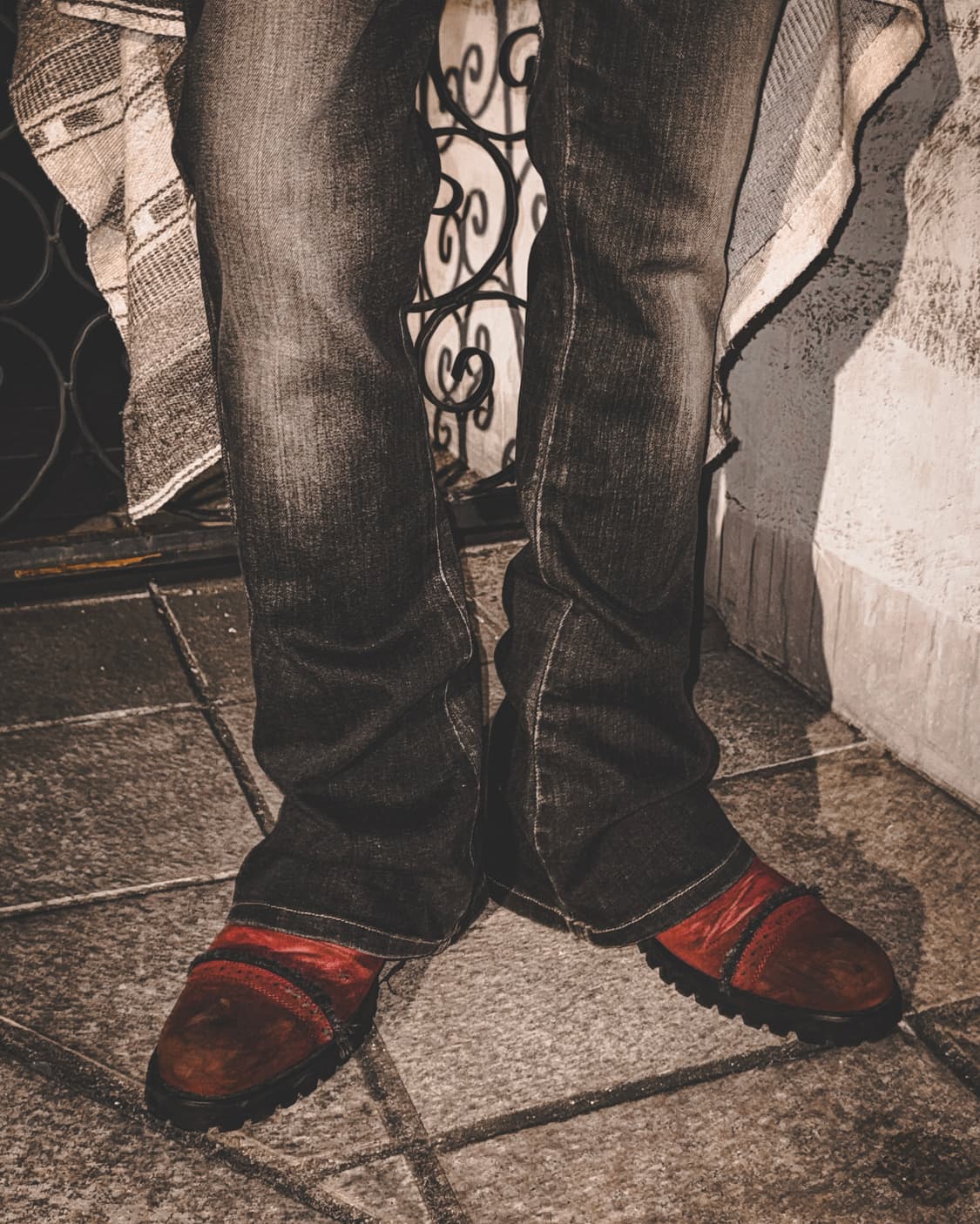 SOMETHING – Black Washed Bootcut Denim P 상품이미지9