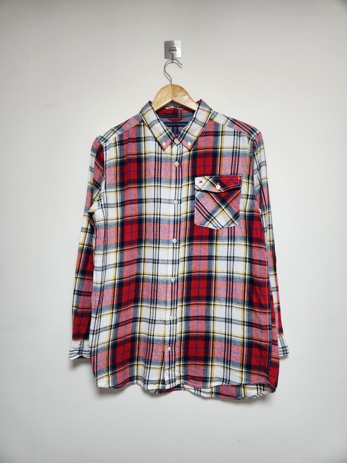 타미힐피거Tommy 체크 셔츠 M - S121 상품이미지1