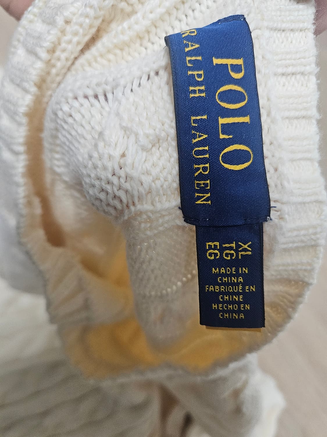 폴로 꽈배기 니트xl 상품이미지3