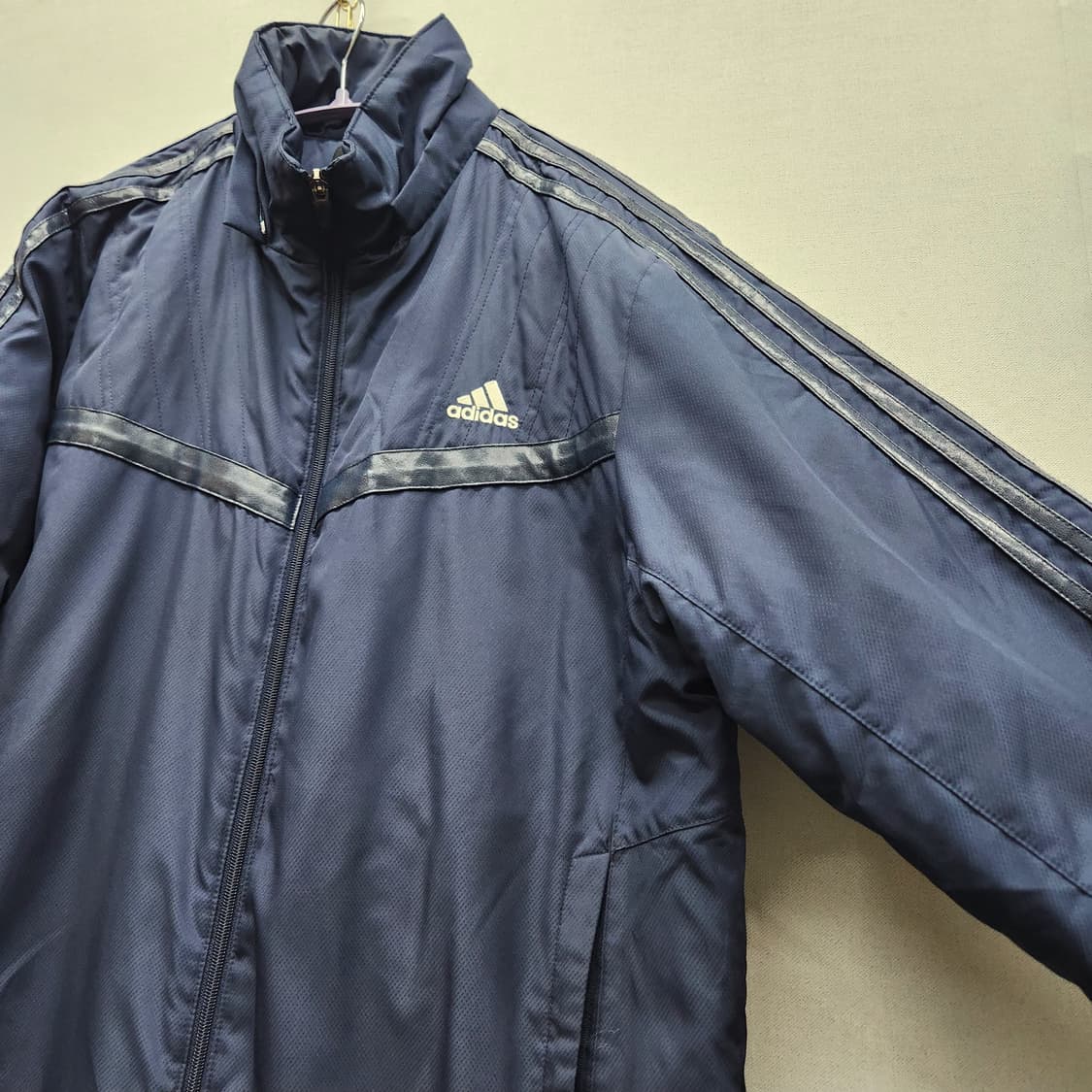 올드스쿨 아디다스 로고 삼선 점퍼 L(남여공용) 상품이미지2