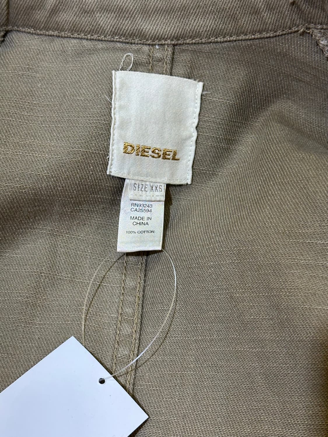 DIESEL 디젤 Y2K 카키베이지 자켓 상품이미지9